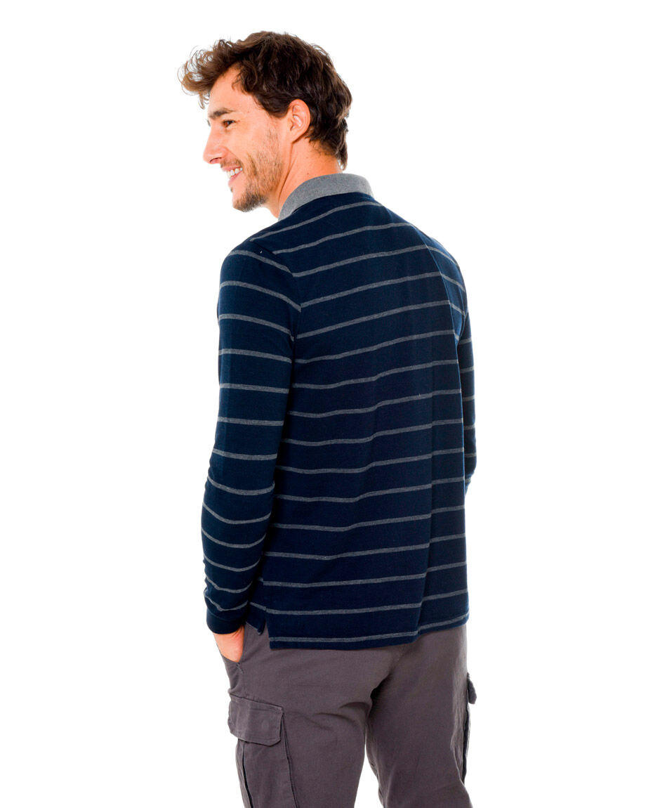Polera polo rayas
