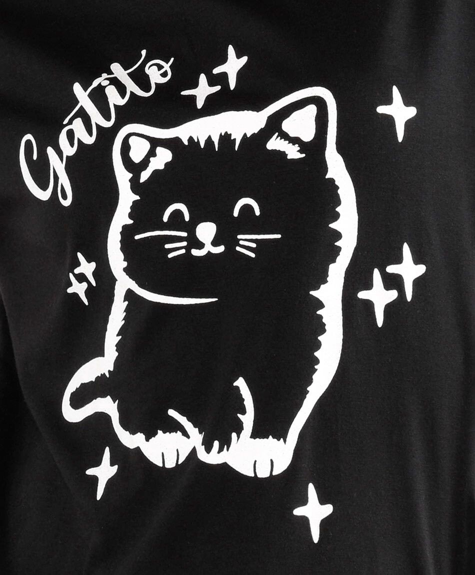 Pijama mujer gatito capri