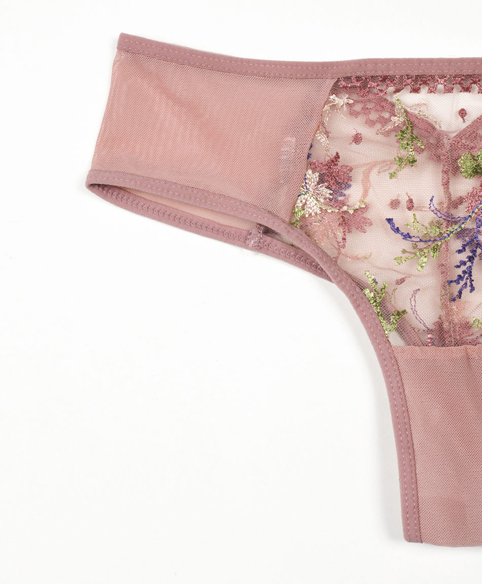 Pantaleta mujer malla flores bordadas Pantaleta mujer malla flores bordadas