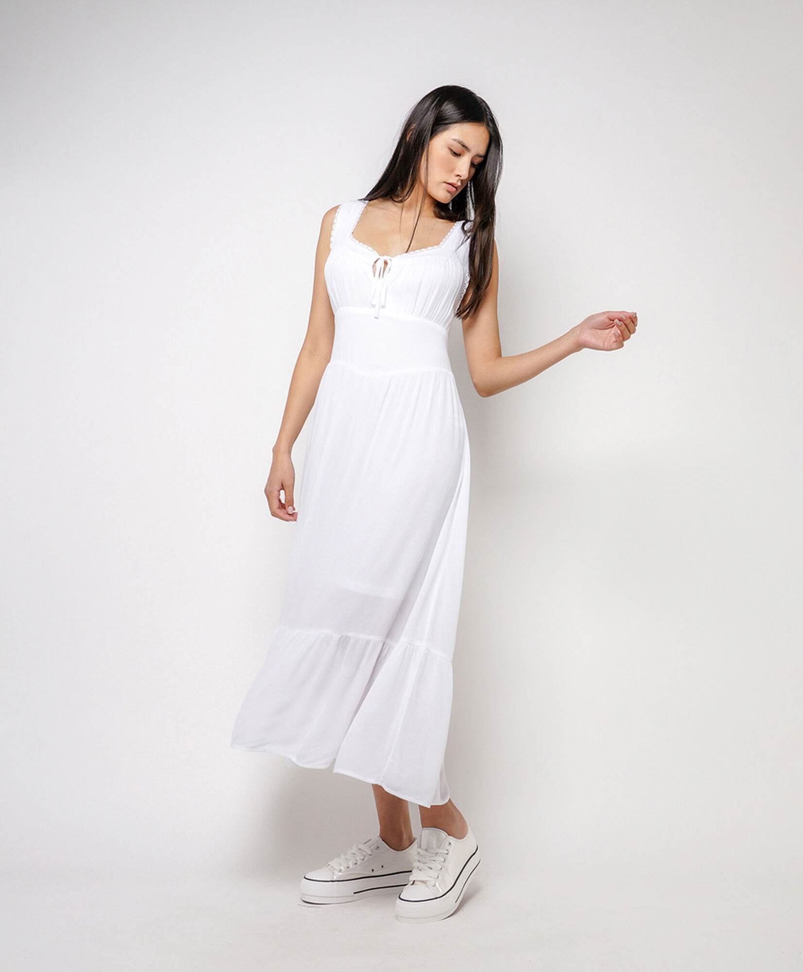 Vestido mujer romántico lazo Vestido mujer romántico lazo