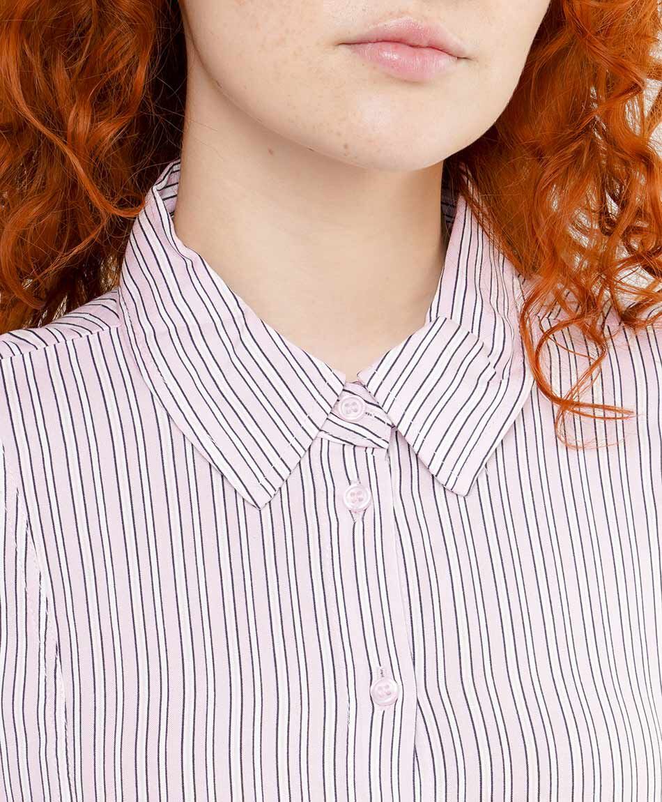 Blusa mujer lisa rose elegante