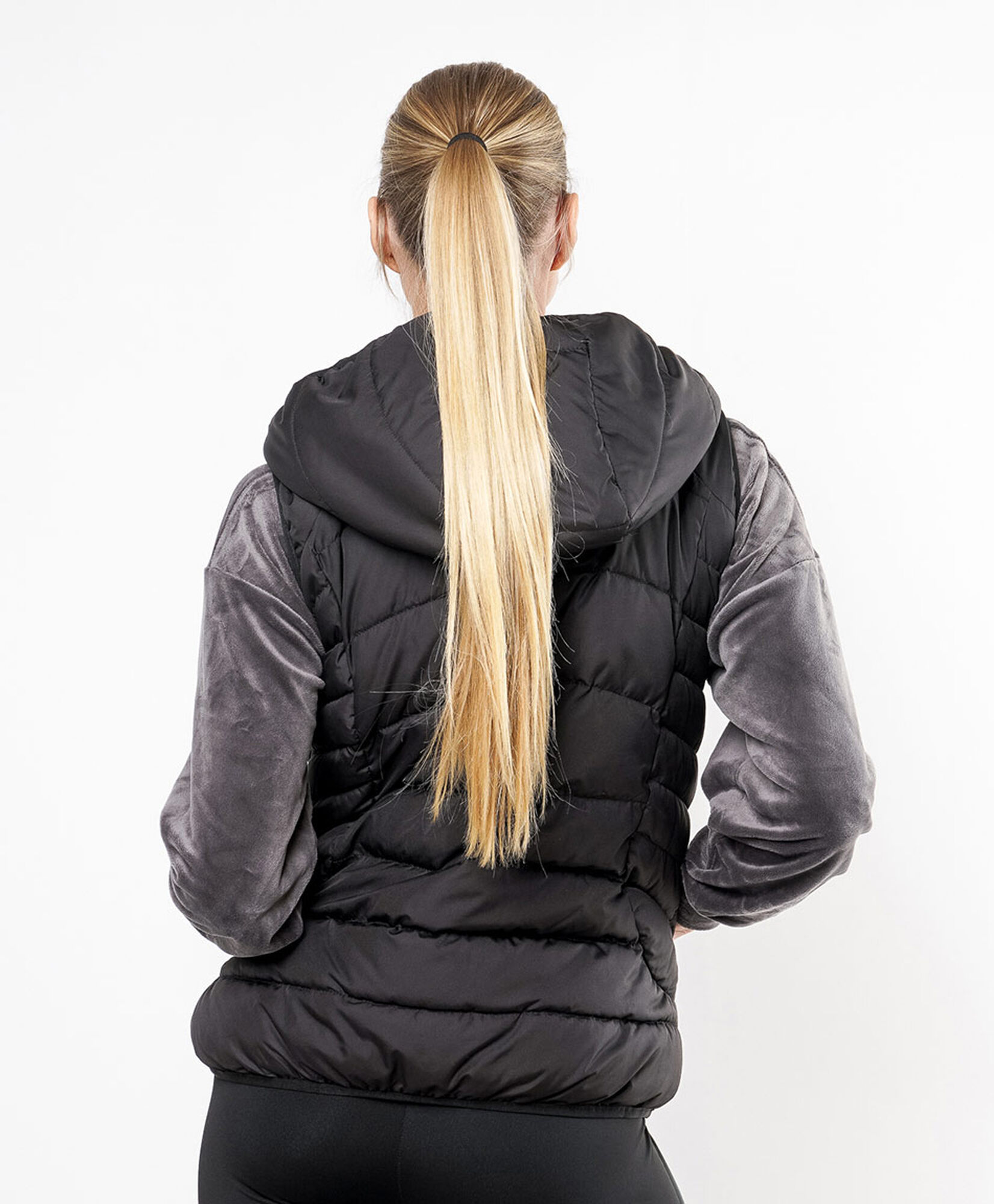 Parka deportiva mujer sin mangas gorro Parka deportiva mujer sin mangas gorro