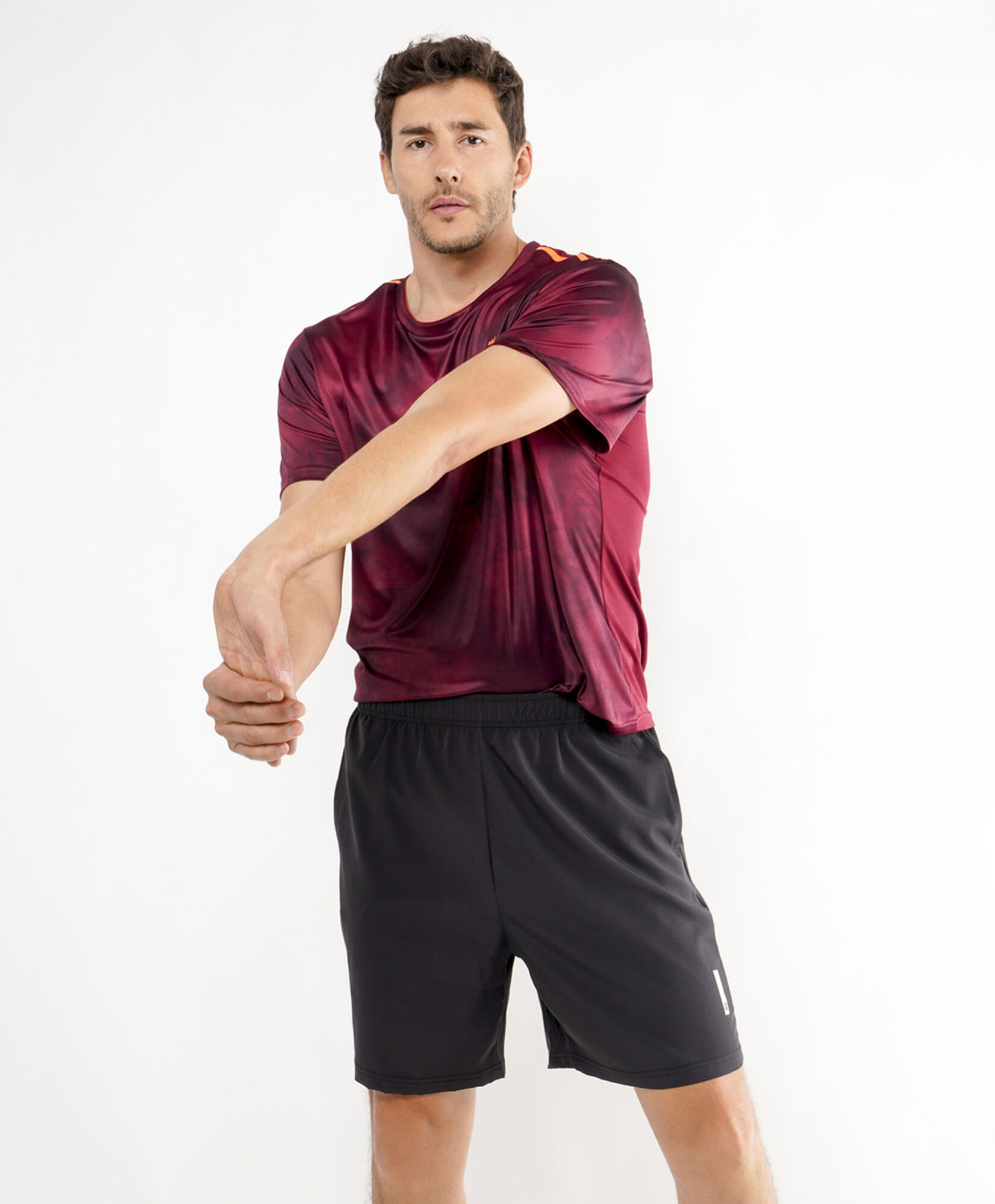 Short deportivo hombre negro liso Short deportivo hombre negro liso