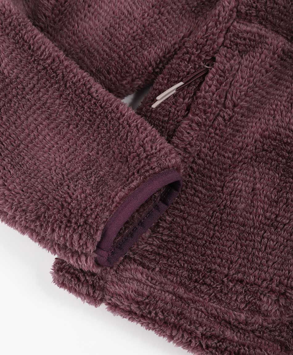 Polar deportivo mujer sin gorro burdeo