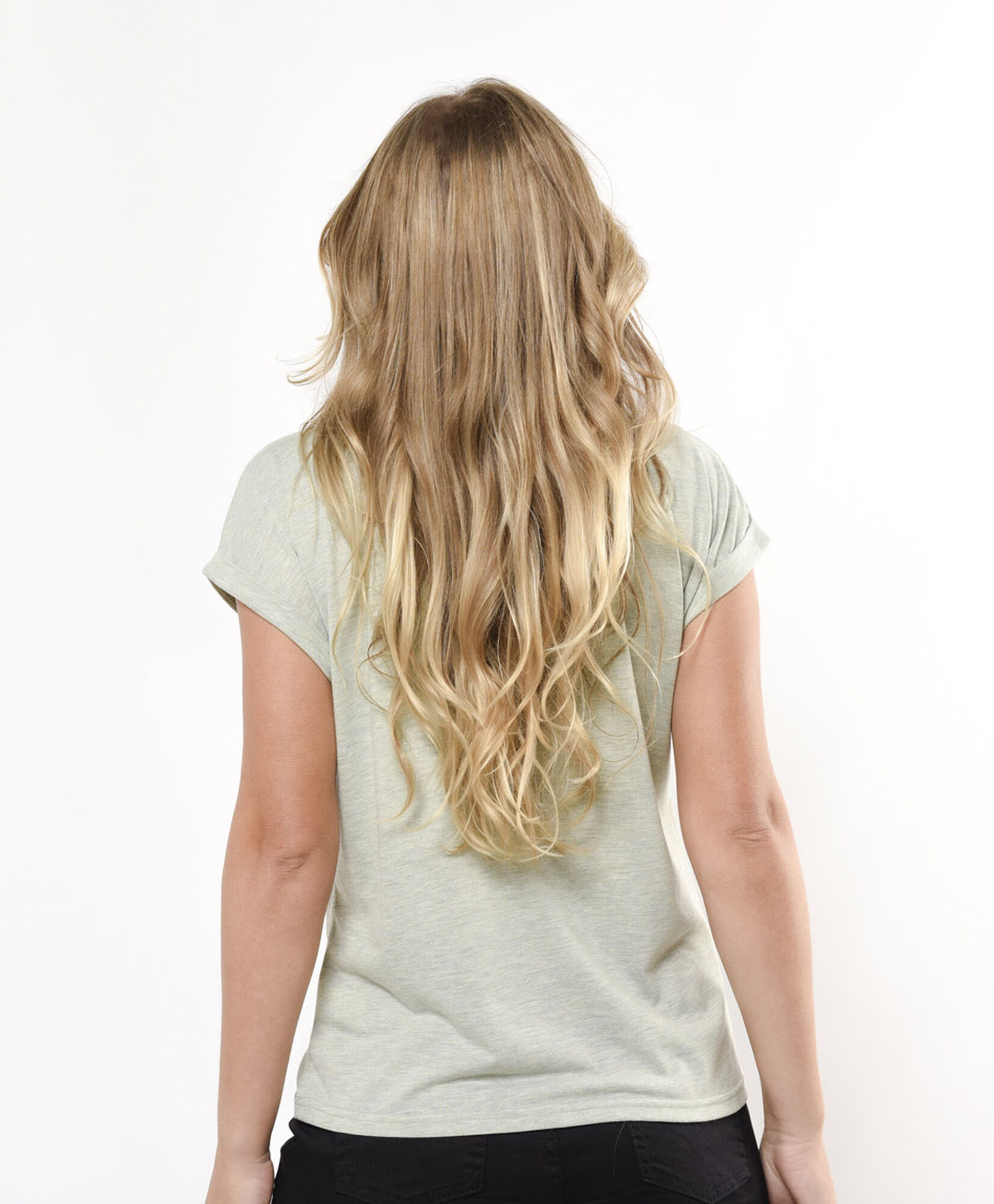 Polera mujer cuello metalizado Polera mujer cuello metalizado
