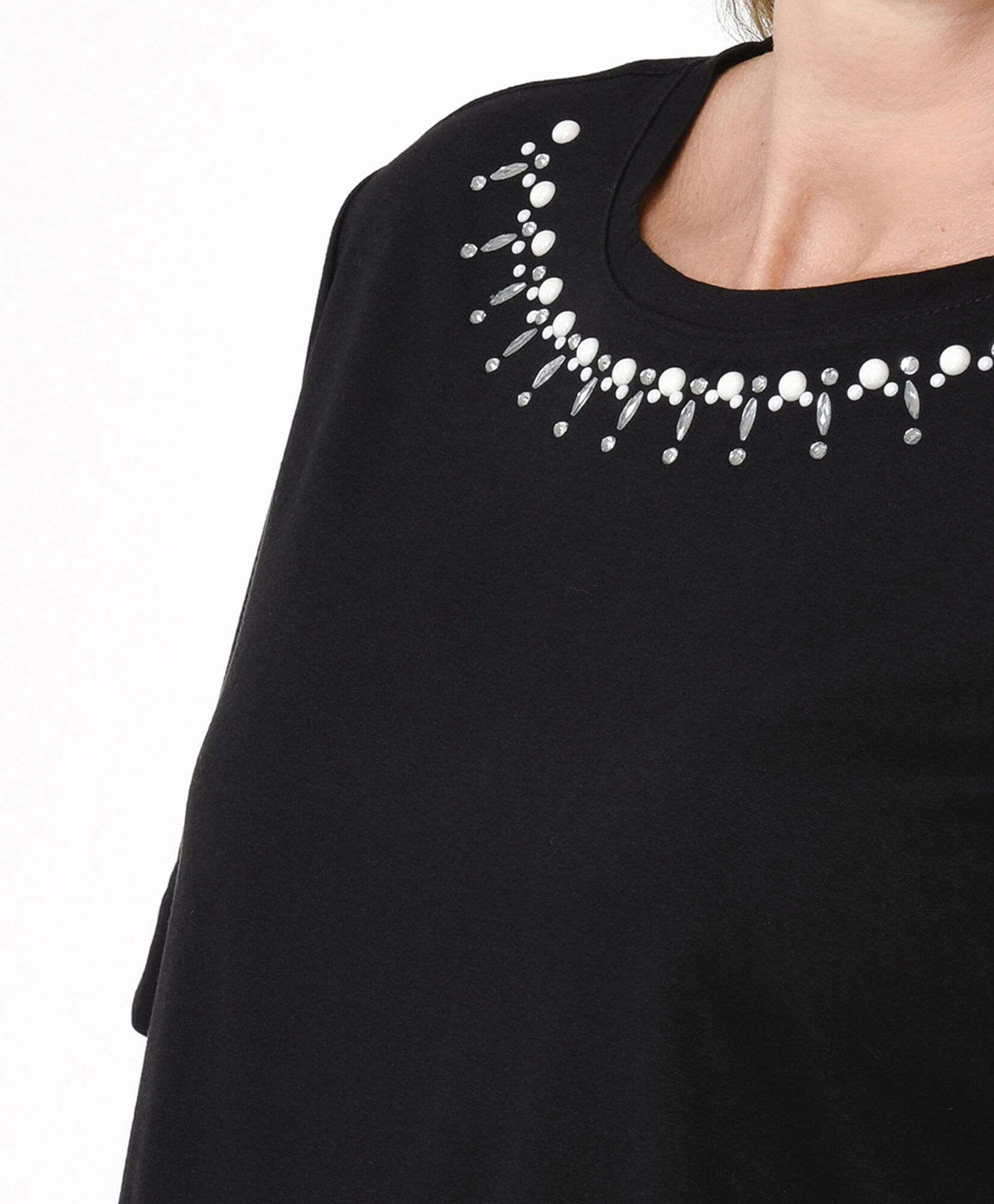 Polera mujer detalle cuello Polera mujer detalle cuello