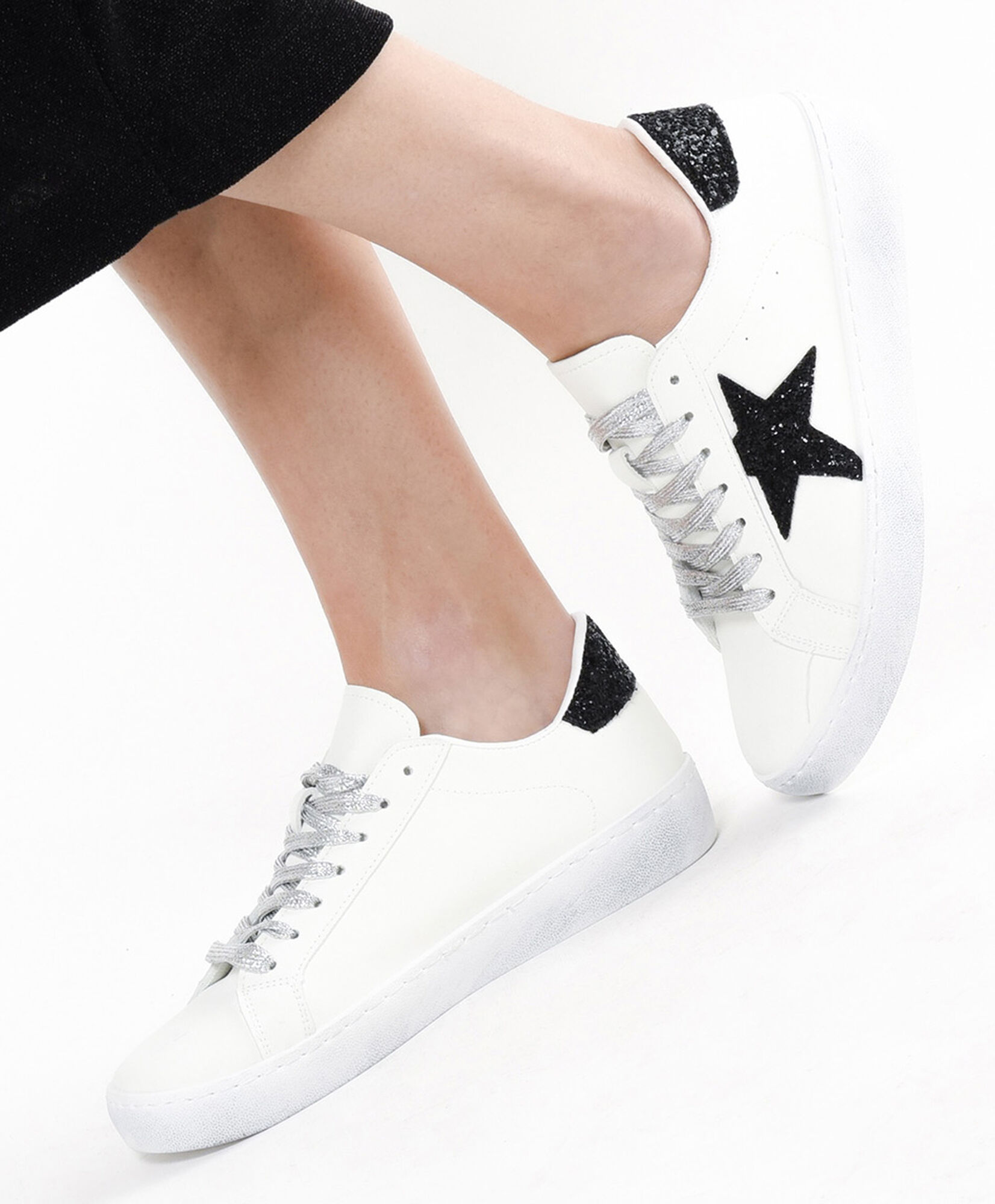 Zapatilla mujer estrella brillante Zapatilla mujer estrella brillante