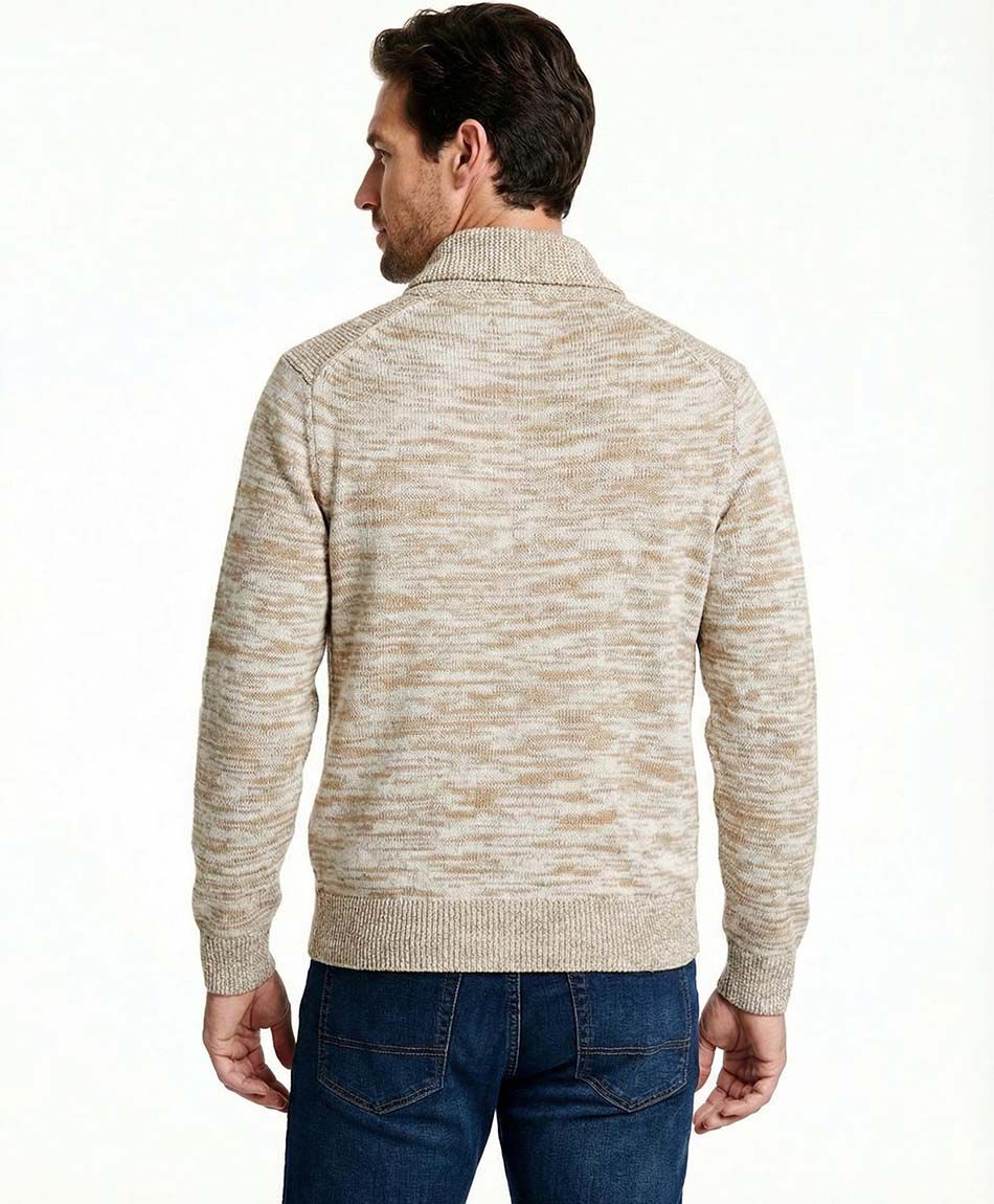 Sweater hombre crossant caf&eacute;