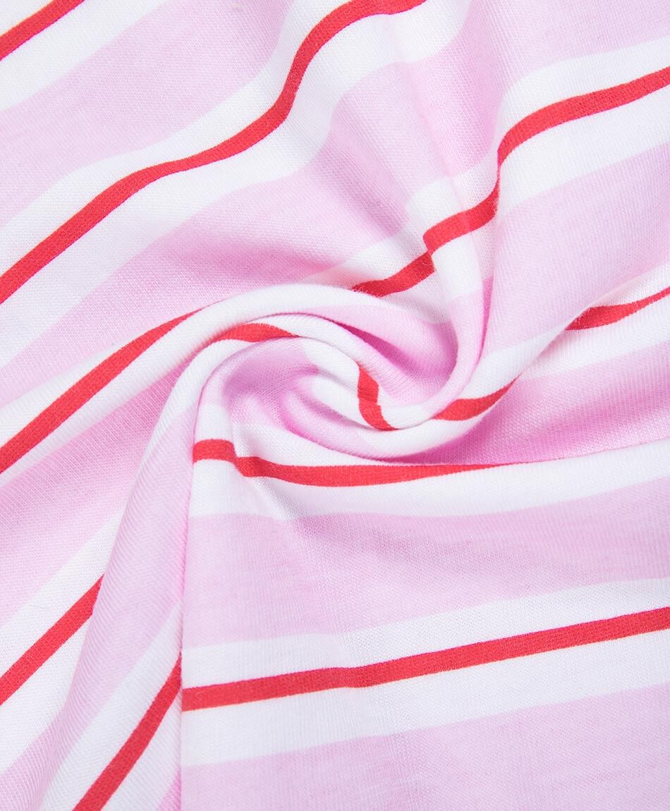 Polera ni&ntilde;a l&iacute;neas lazos