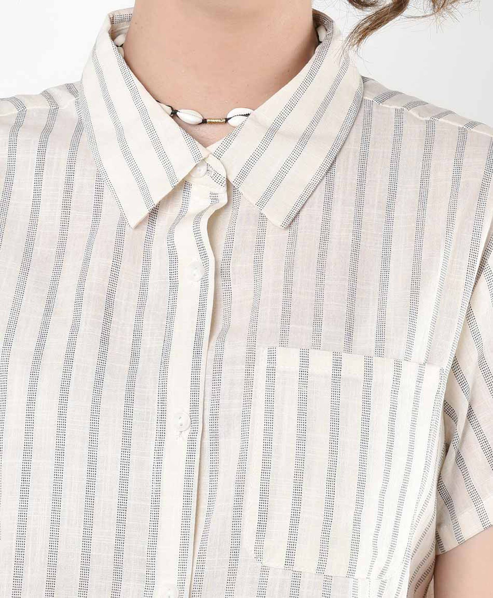 Blusa mujer líneas bolsillo Blusa mujer líneas bolsillo