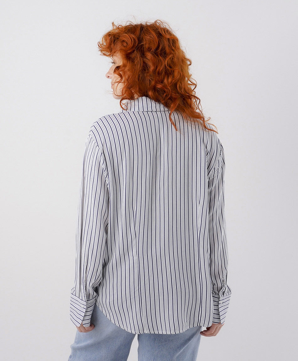 Blusa mujer listas bicolor