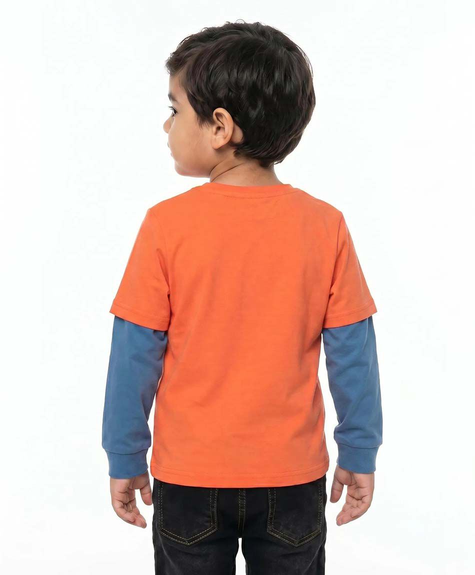 Polera beb&eacute; manga larga monstruo