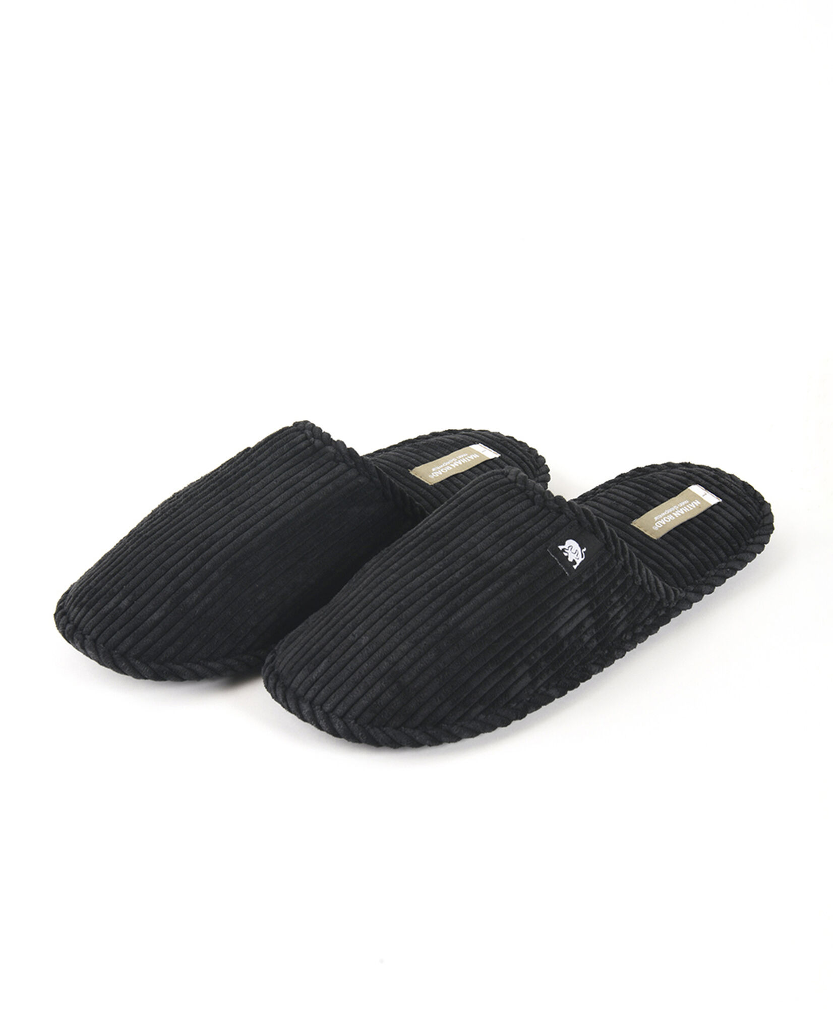 Pantufla hombre negra líneas Pantufla hombre negra líneas