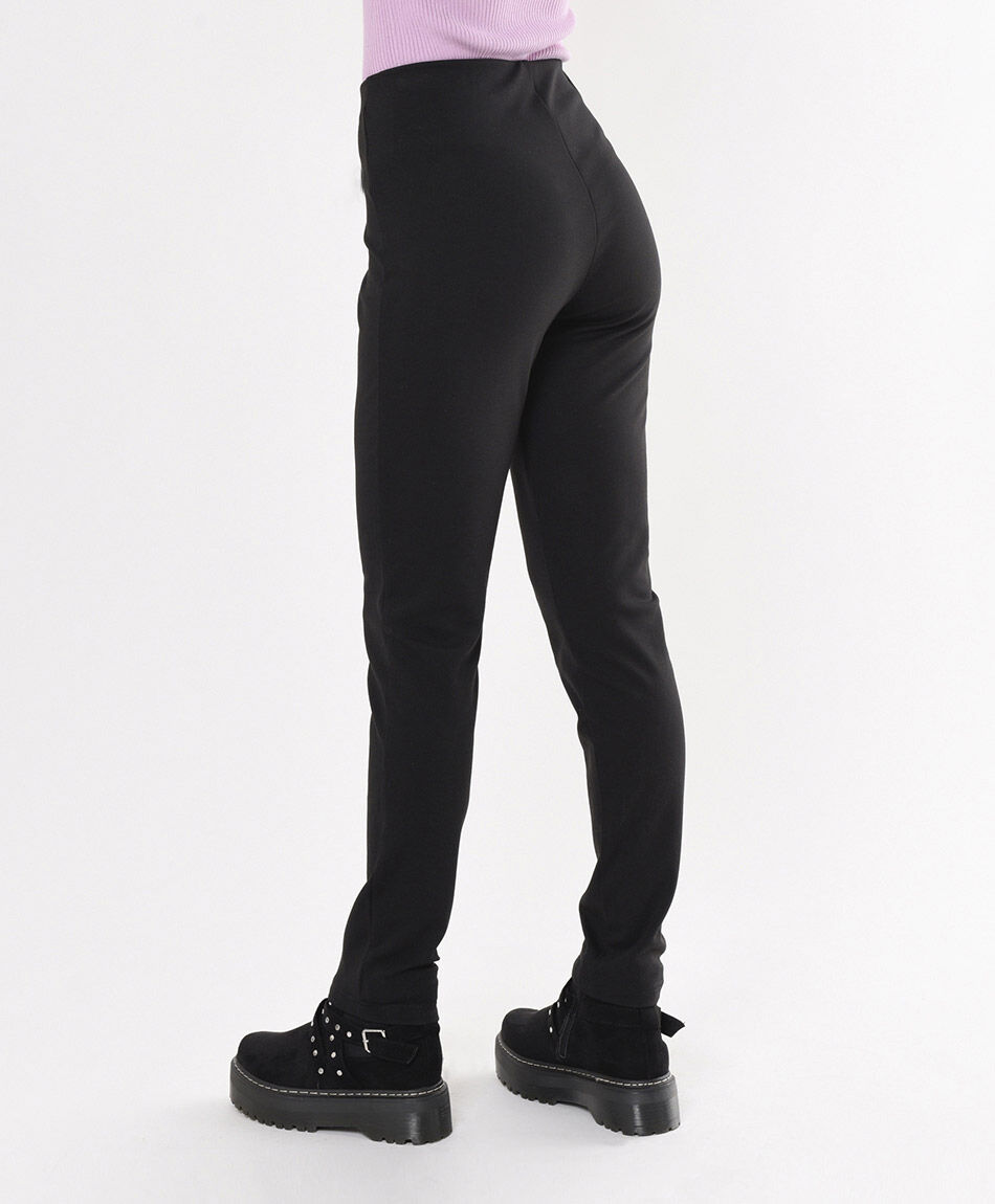 Pantal&oacute;n mujer botones plateados slim fit