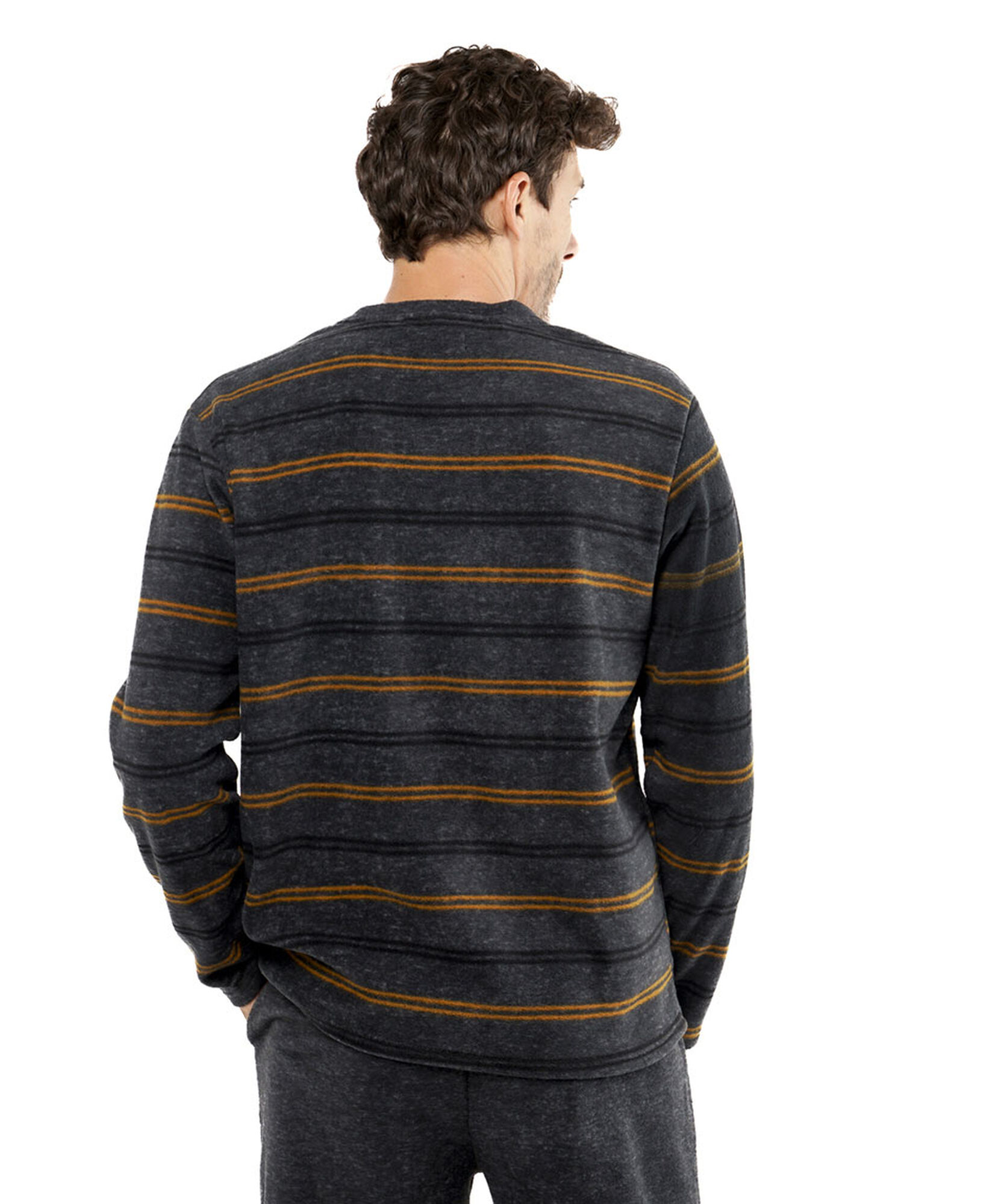 Pijama hombre polar líneas gris Pijama hombre polar líneas gris
