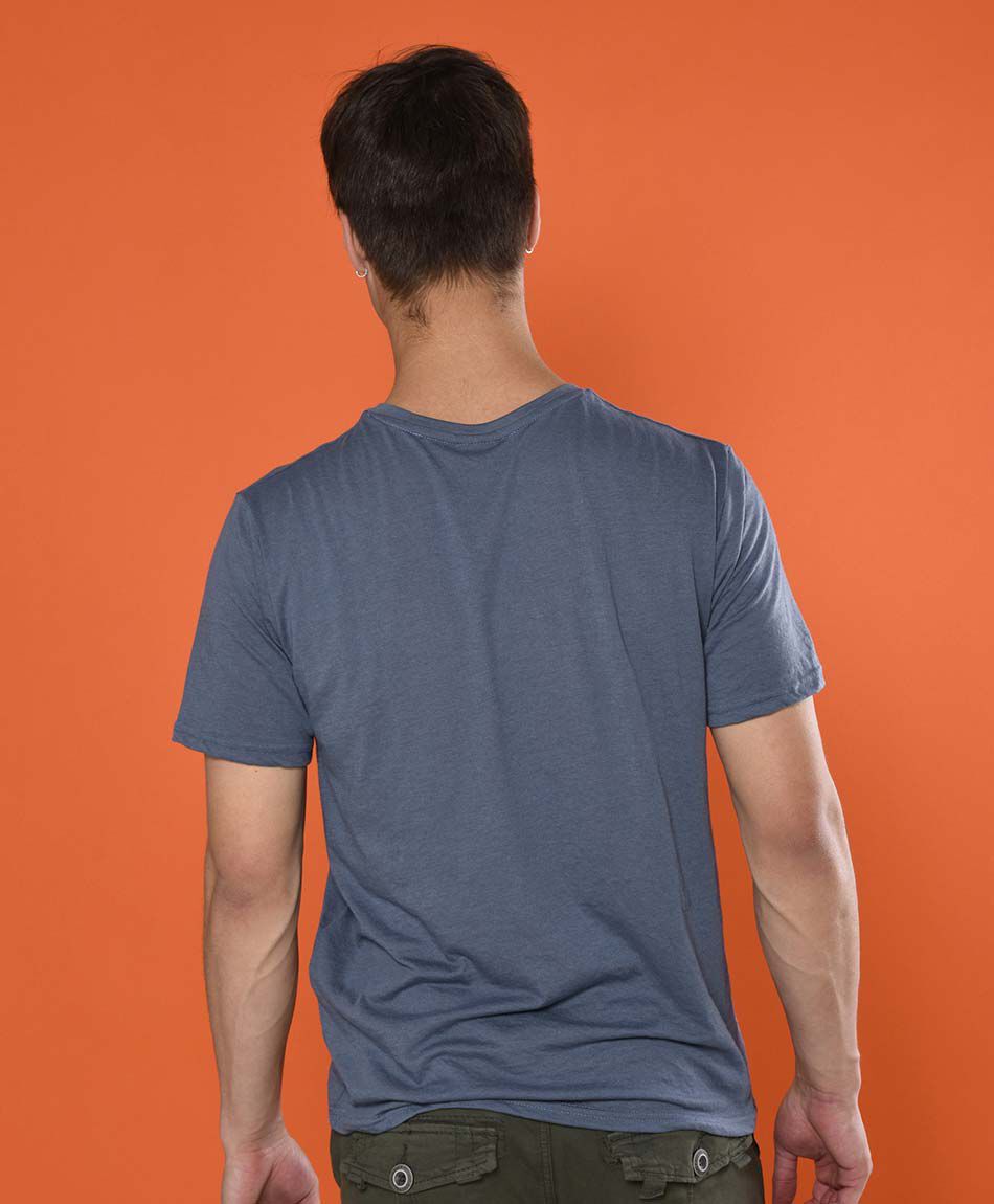 Polera manga corta cuello en v