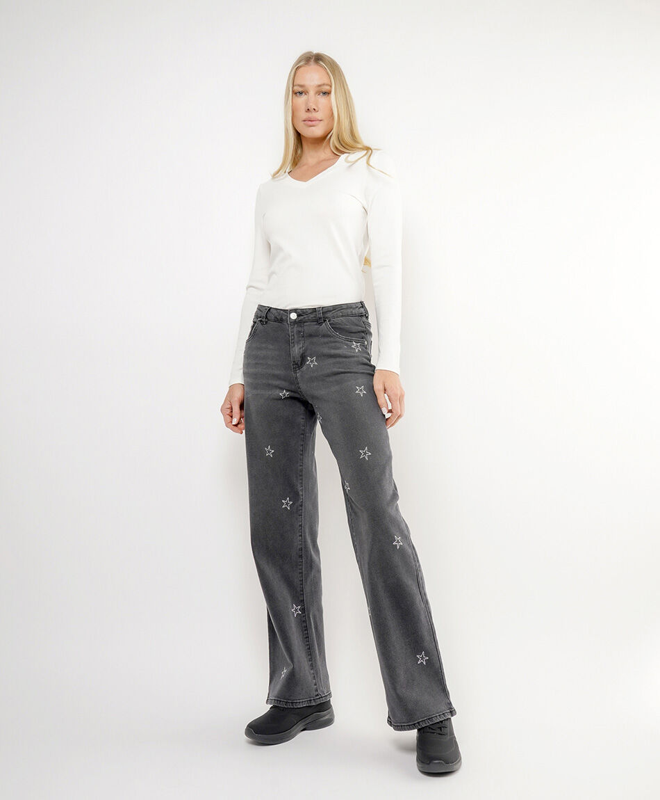 Jeans mujer estrellas brillos&nbsp;
