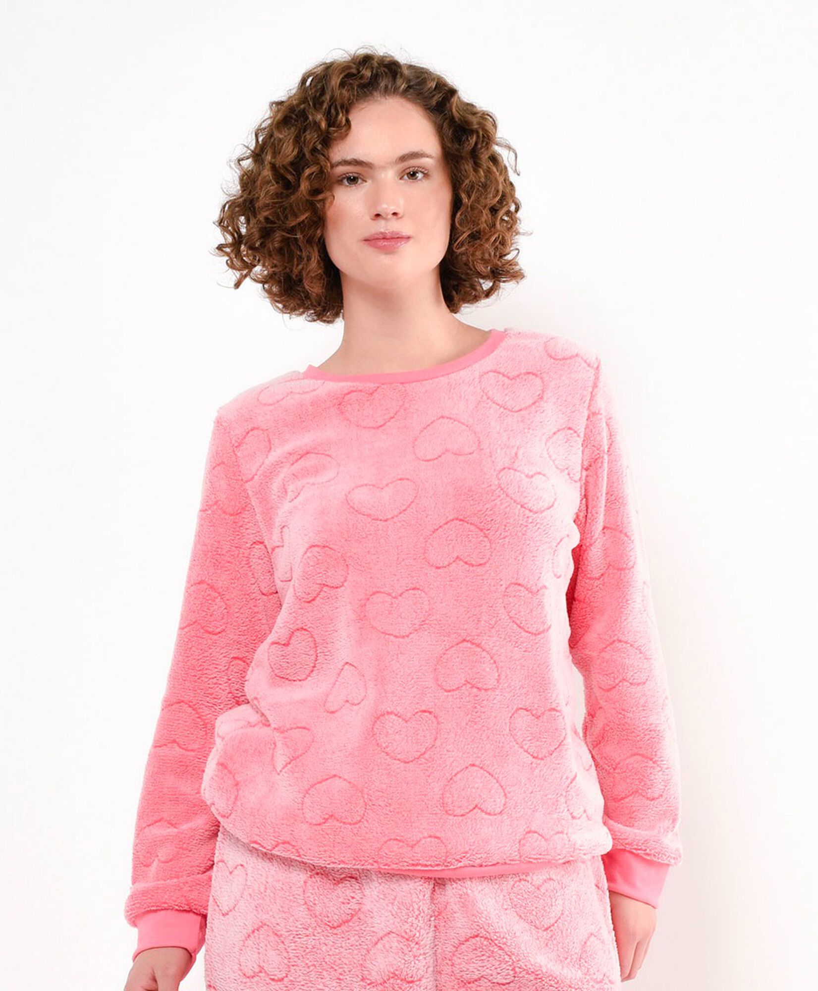 Pijama mujer coral corazones Pijama mujer coral corazones