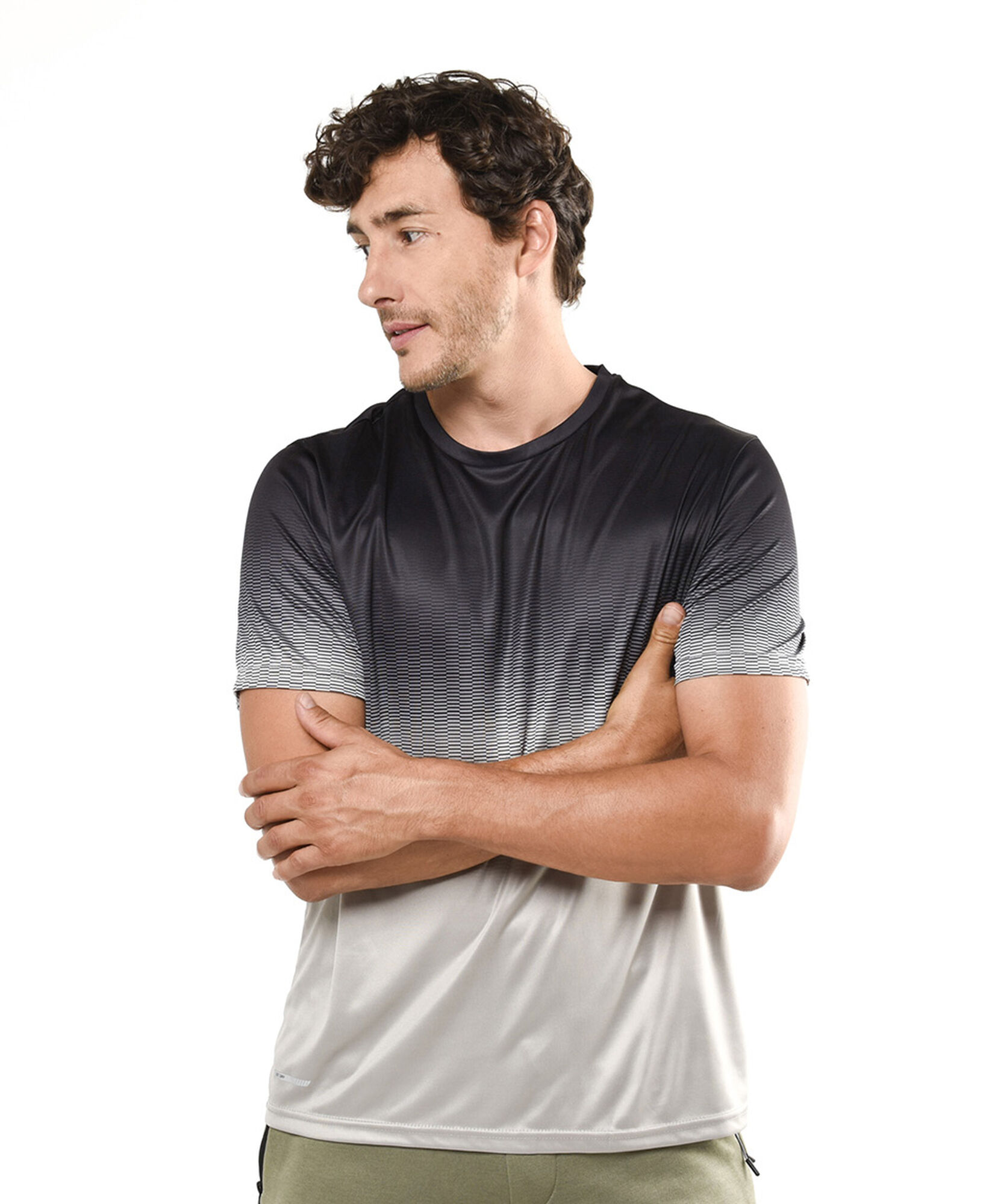 Polera deportiva hombre mini líneas Polera deportiva hombre mini líneas