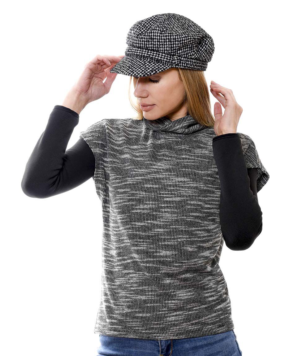Polera tejido boucle