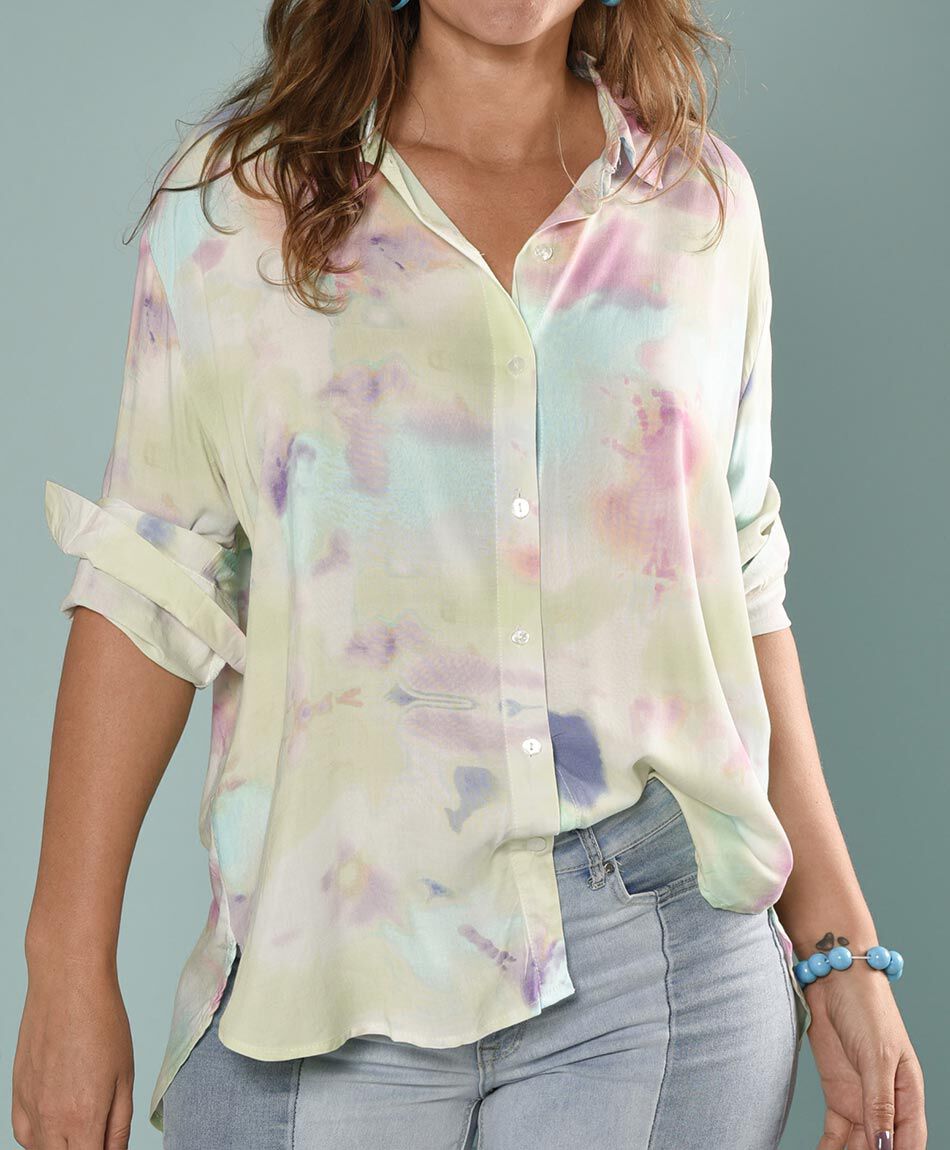 Blusa over tie dye