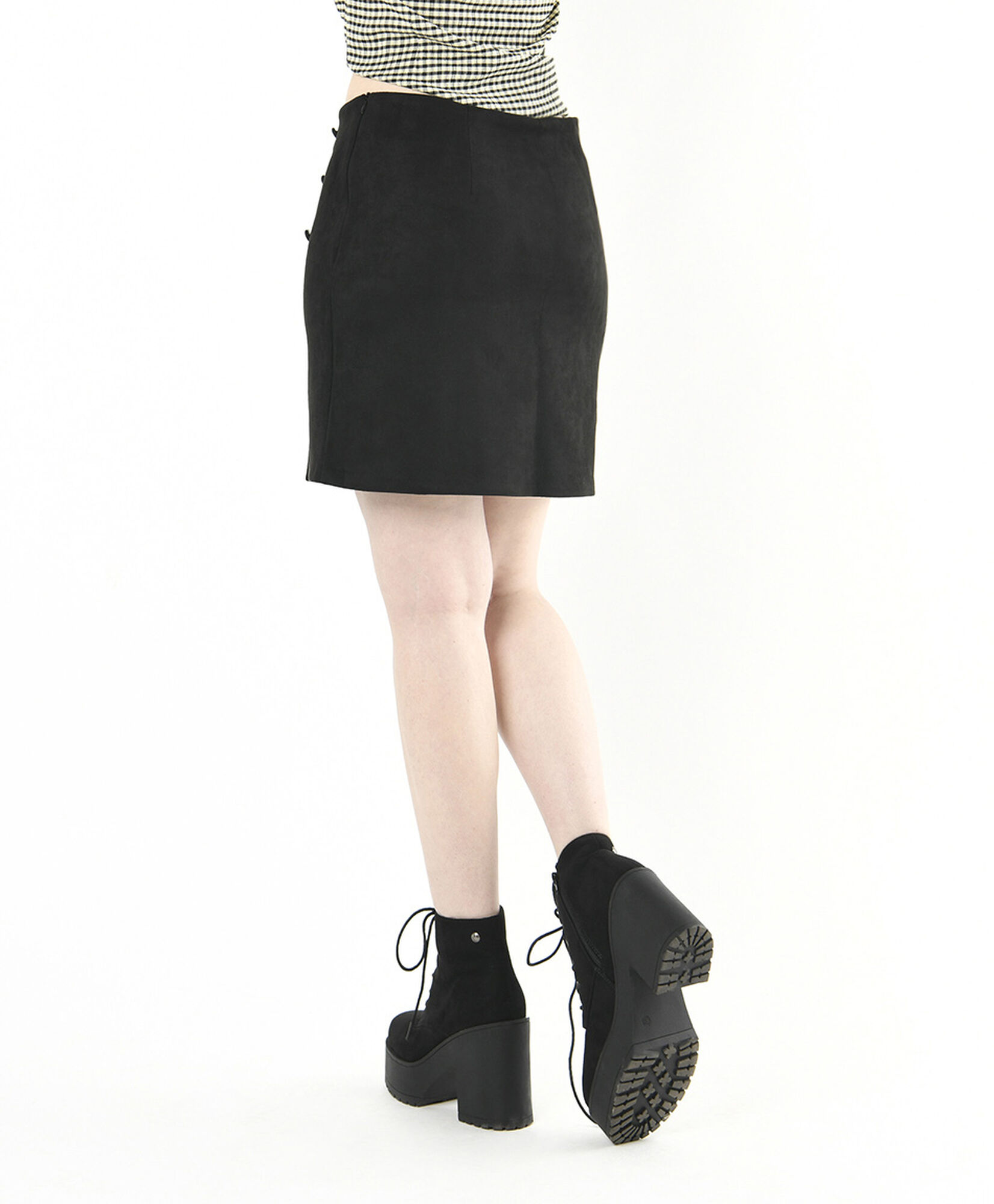 Mini falda mujer suede negro Mini falda mujer suede negro