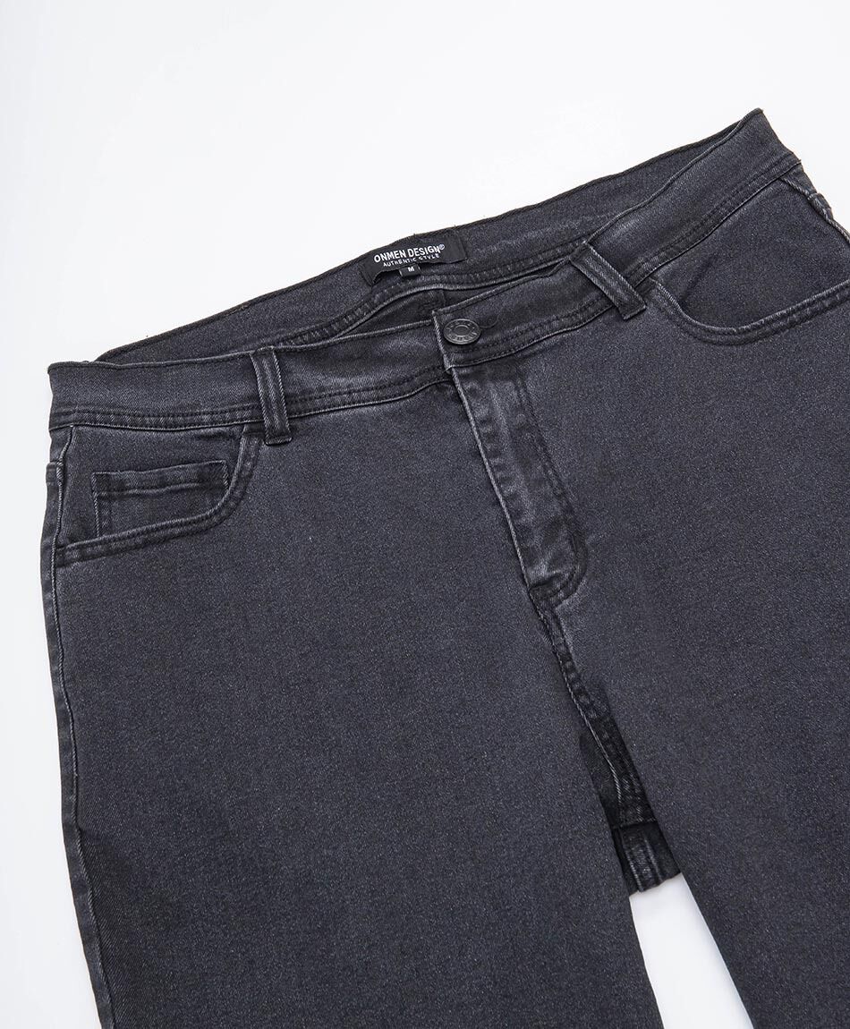 Short hombre denim negro algod&oacute;n