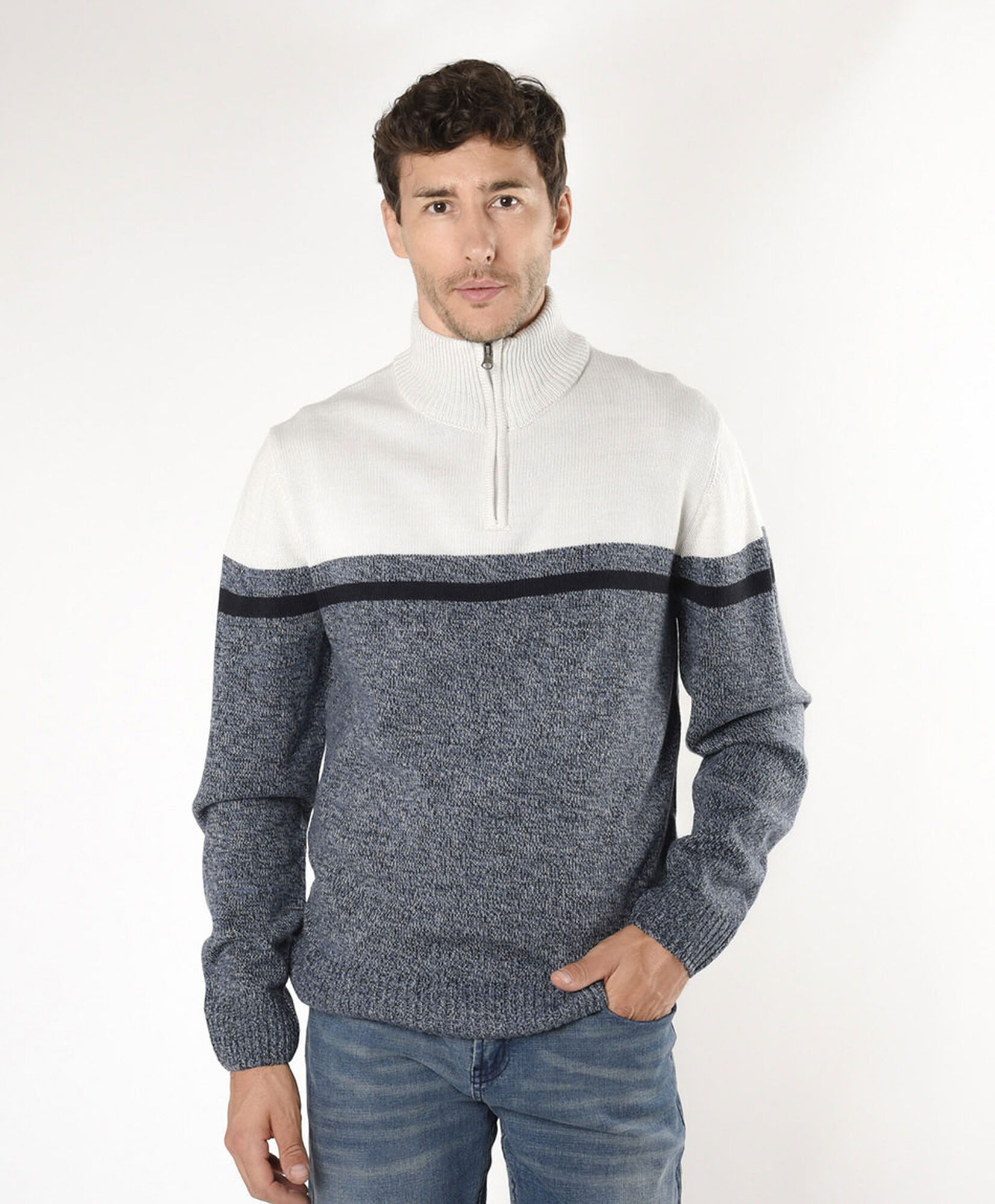 Sweater hombre tricolor Sweater hombre tricolor
