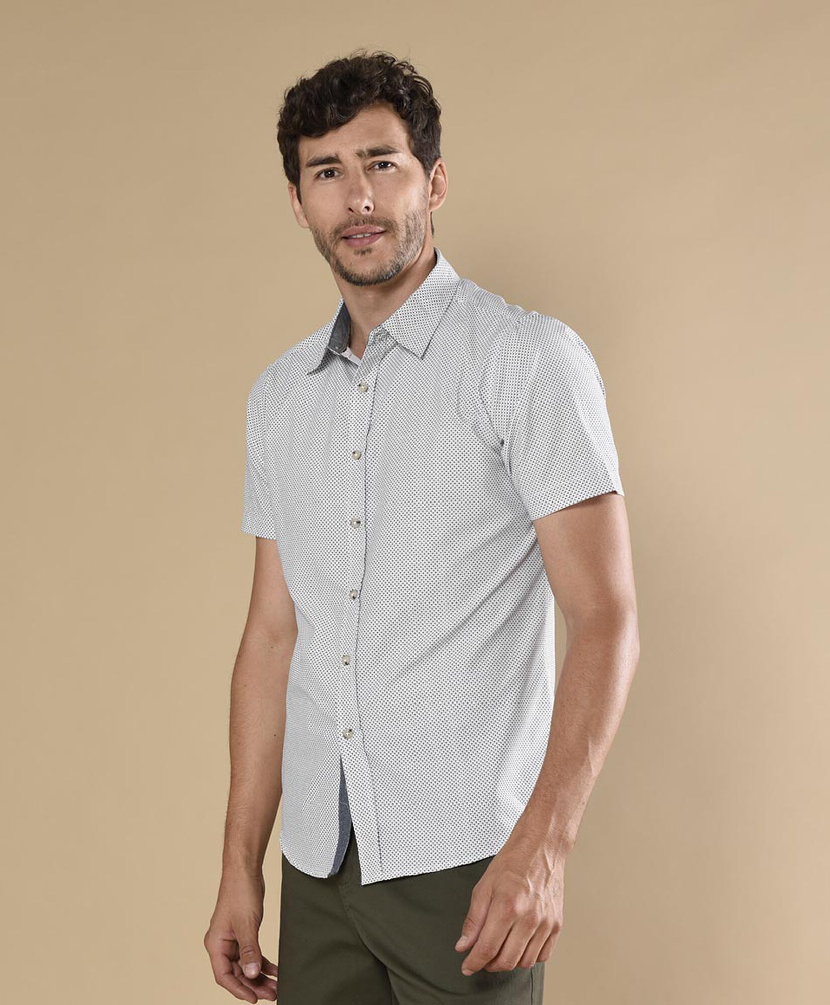 Camisa hombre mini rombos Camisa hombre mini rombos