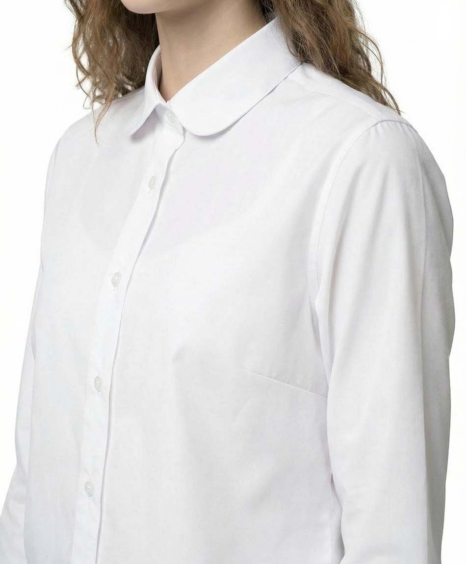 Blusa escolar lisa blanca