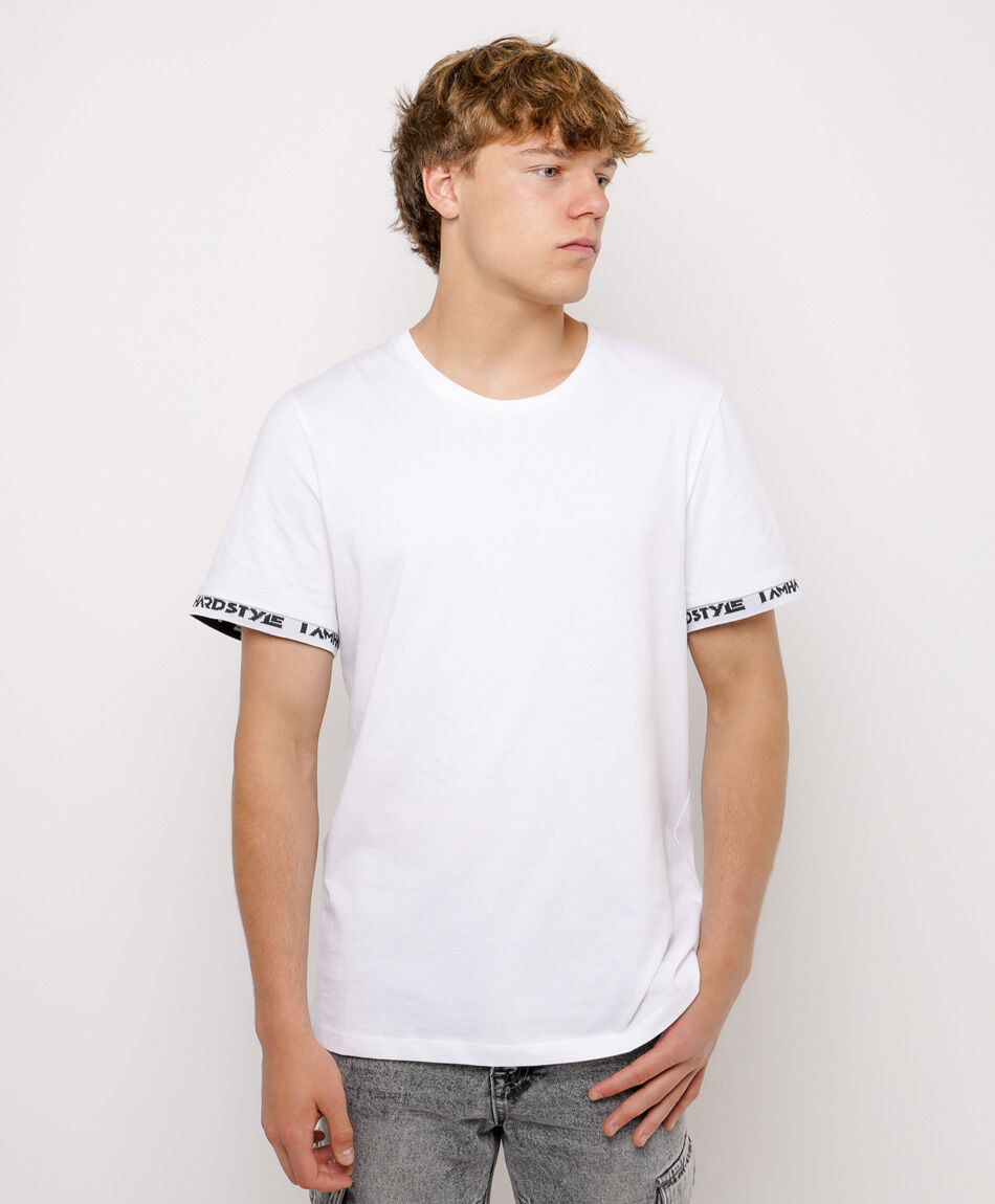 Polera hombre print manga