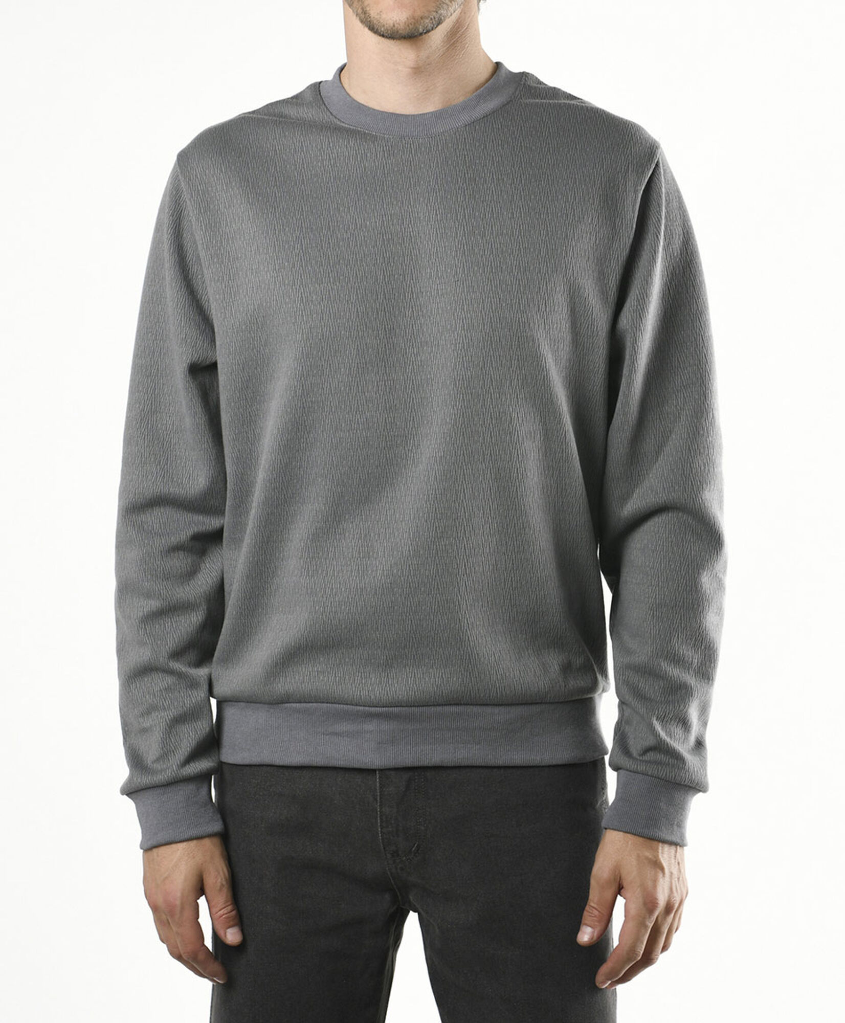 Pullover hombre liso gris Pullover hombre liso gris