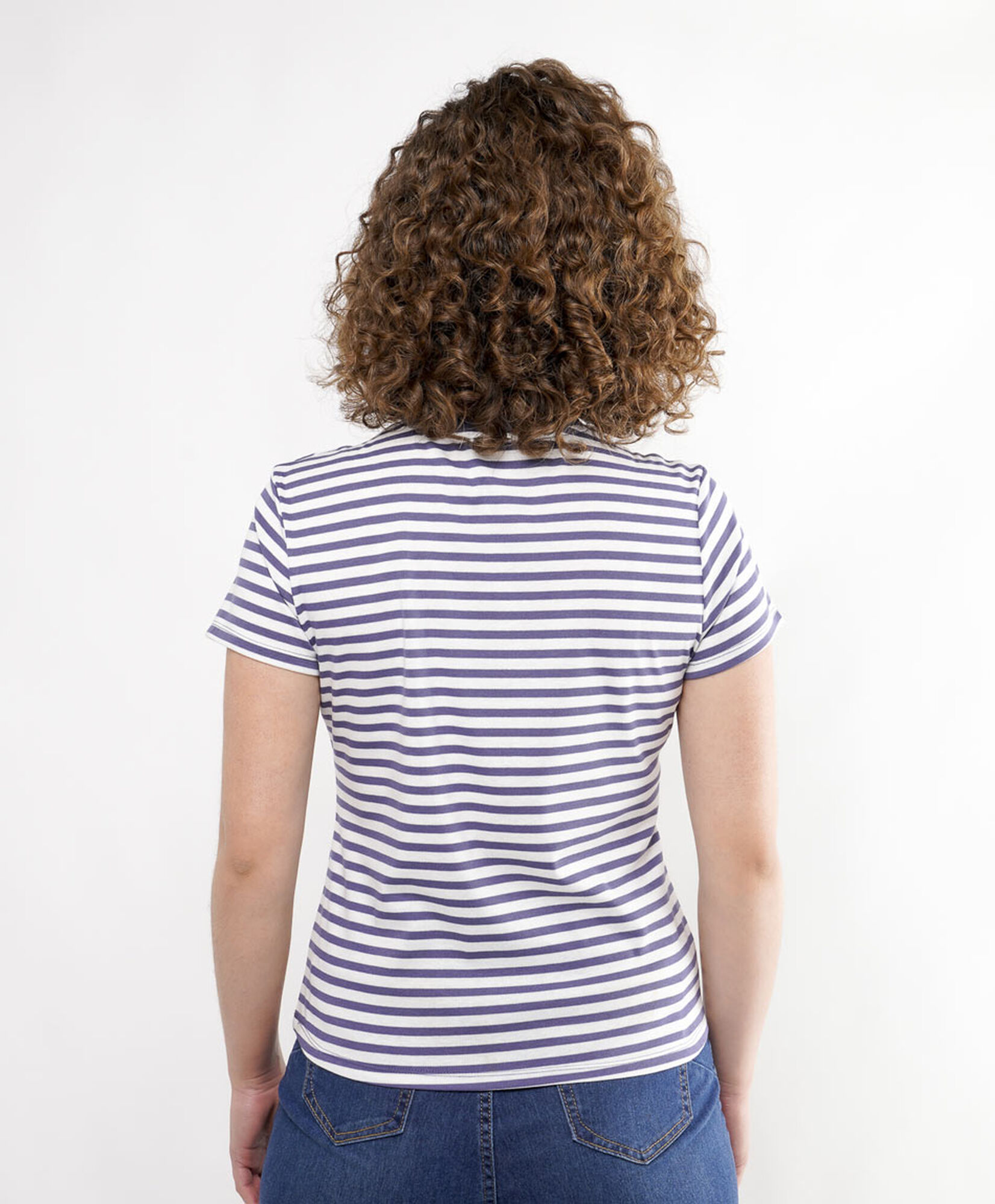 Polera mujer rayas bicolor Polera mujer rayas bicolor