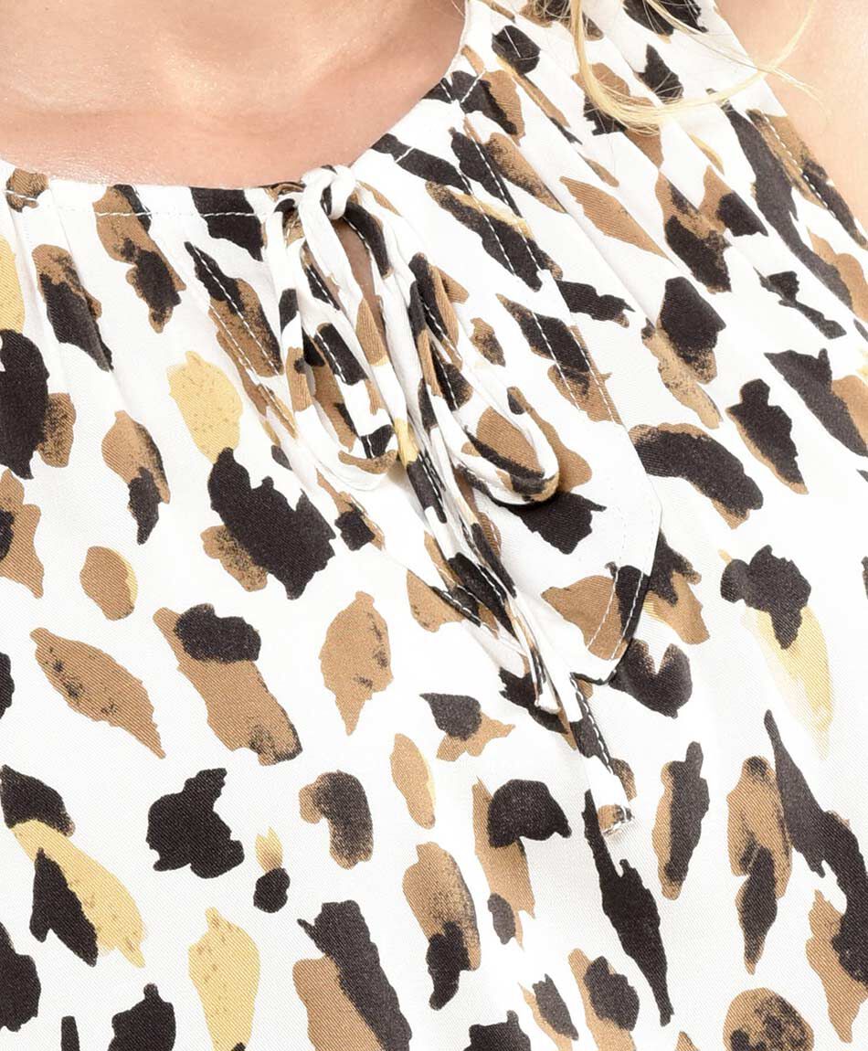Blusa mujer animal print cinta