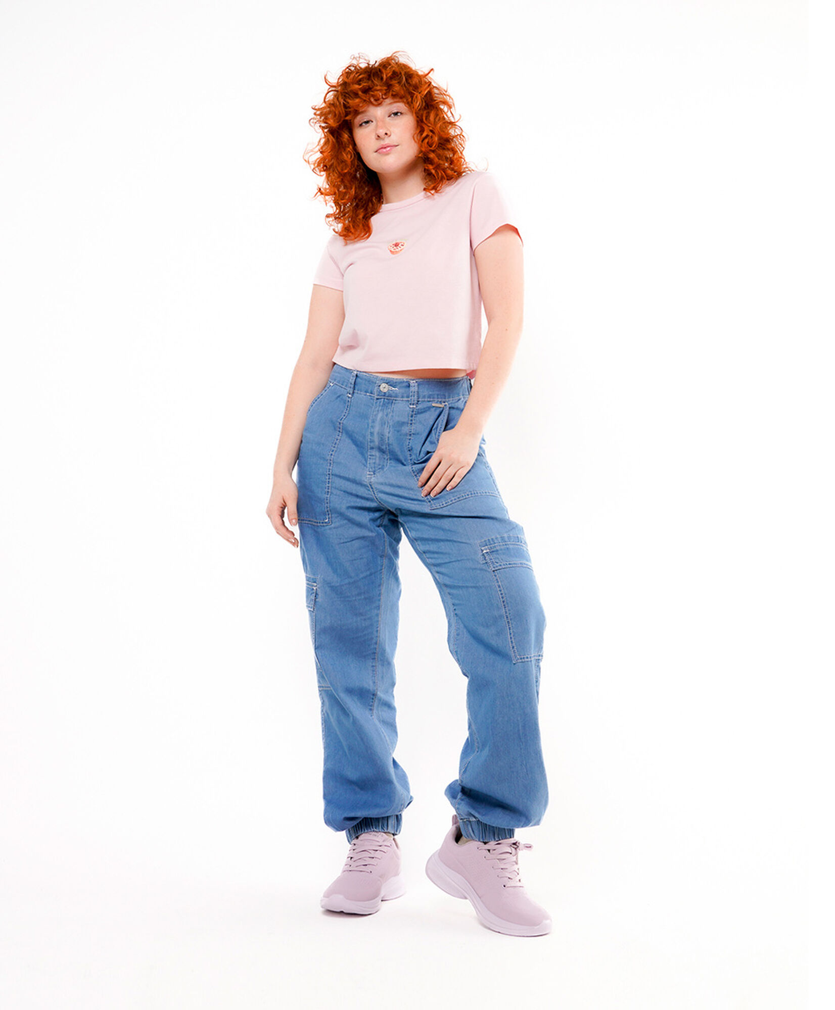 Pantalón mujer tencel cargo Pantalón mujer tencel cargo