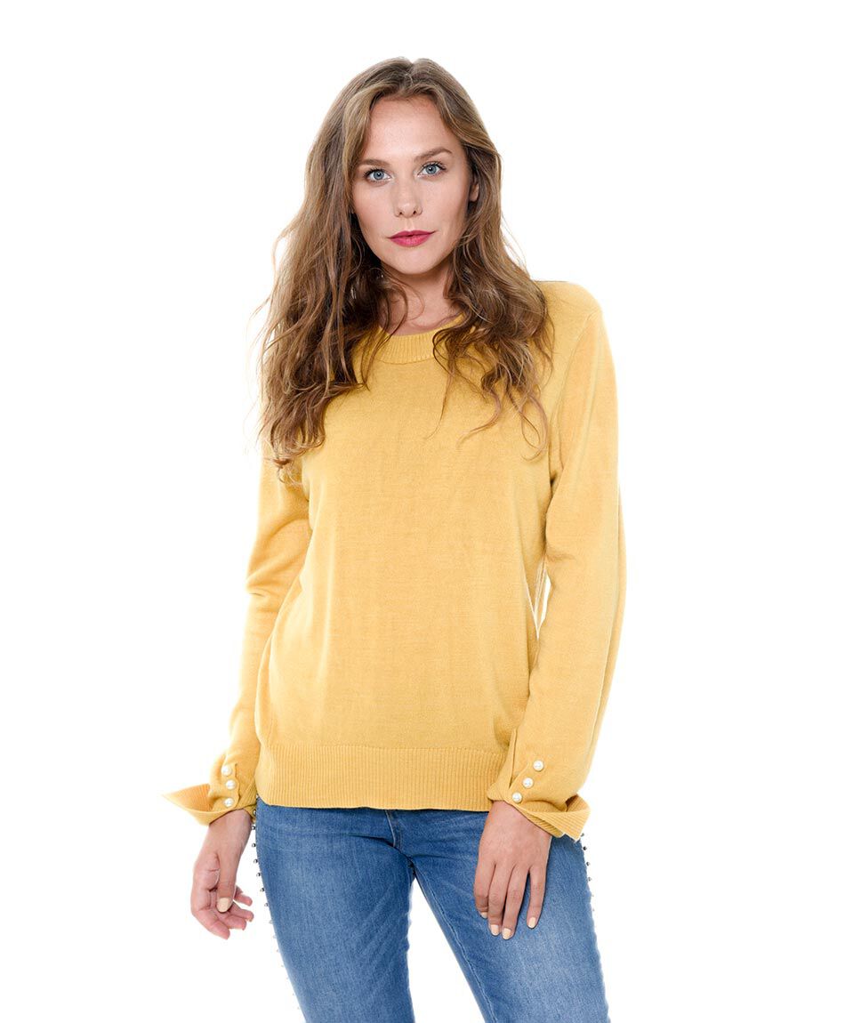 Sweater perlas puÑo