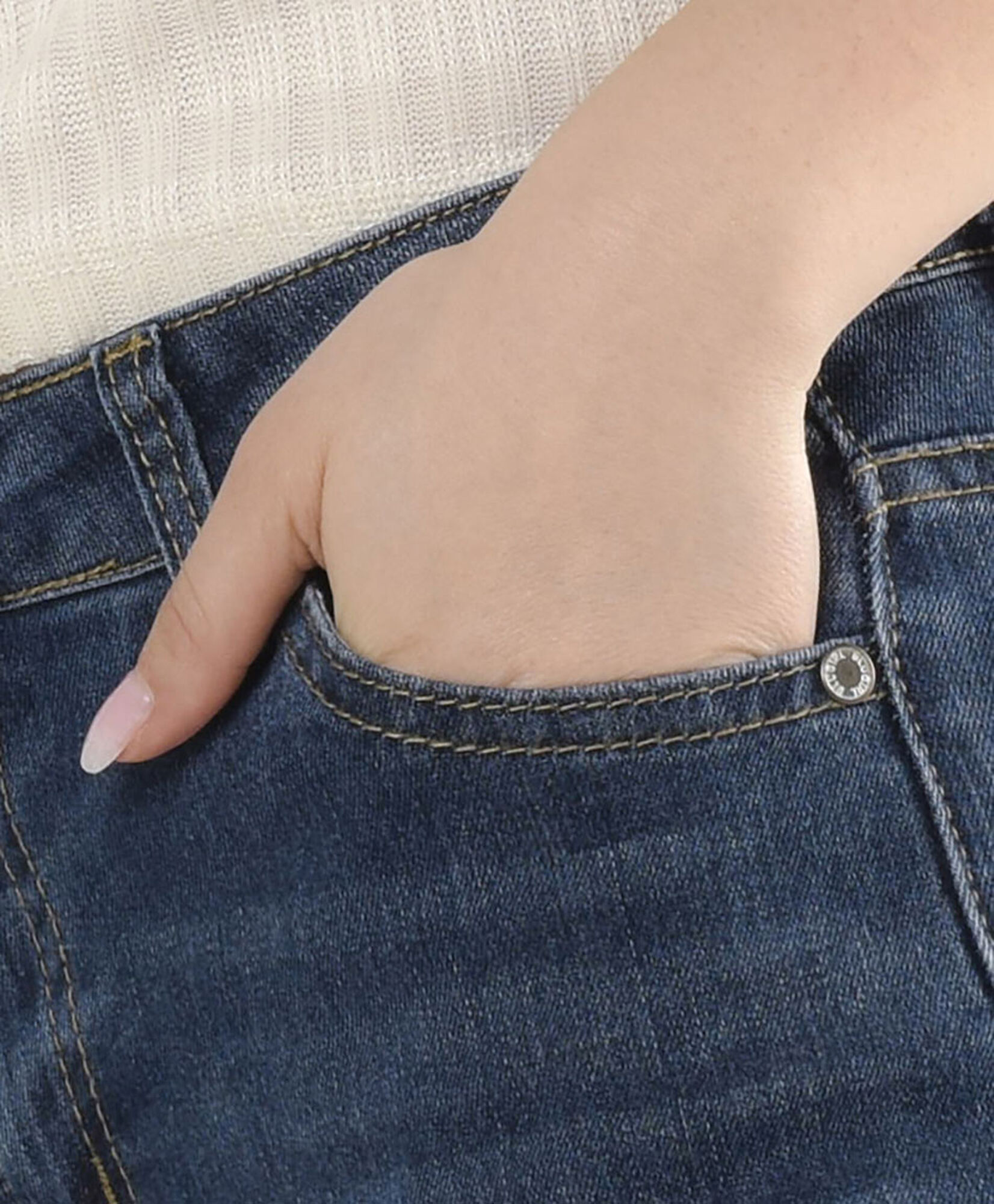 Jeans mujer basta doblada Jeans mujer basta doblada