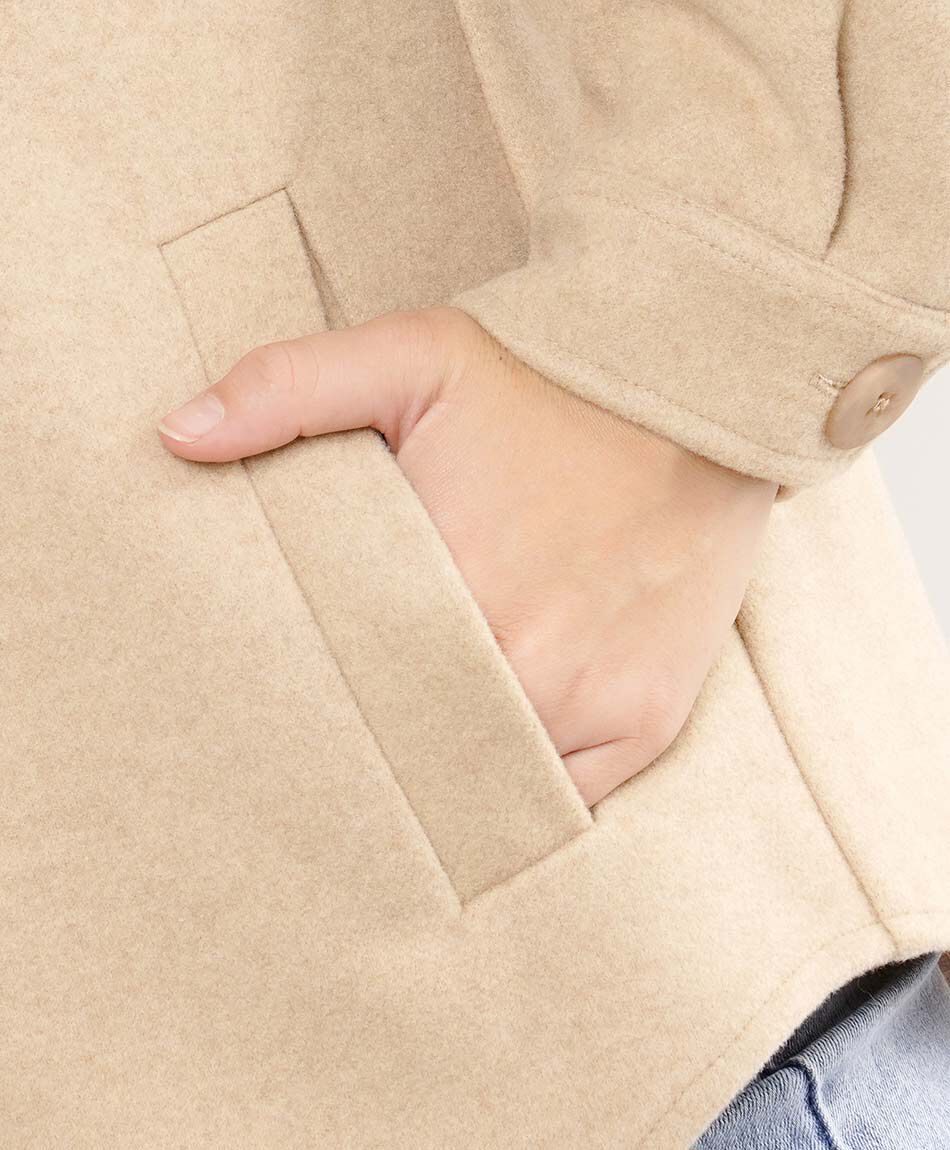 Chaqueta mujer cazadora beige