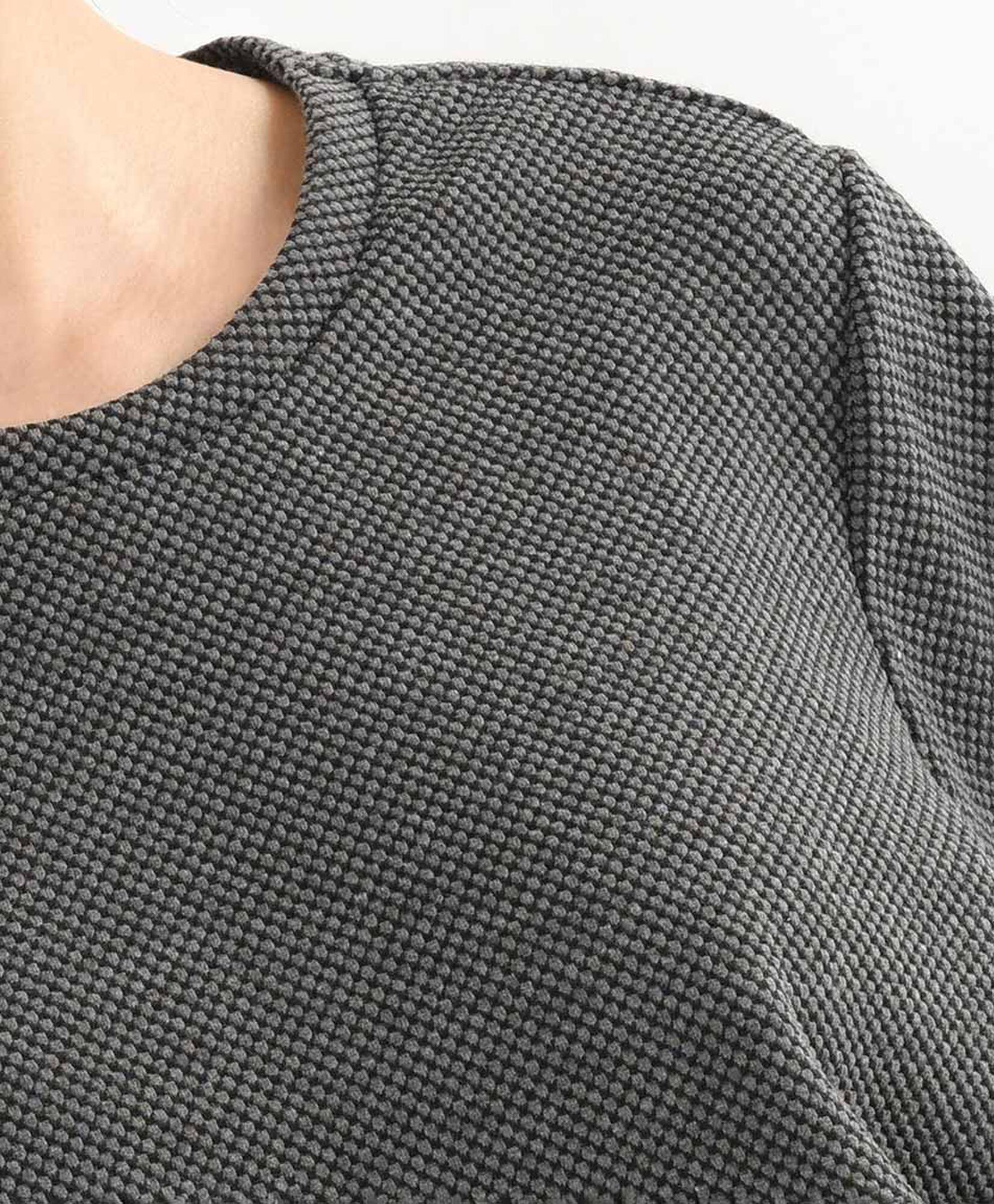 Polerón mujer jacquard gris Polerón mujer jacquard gris