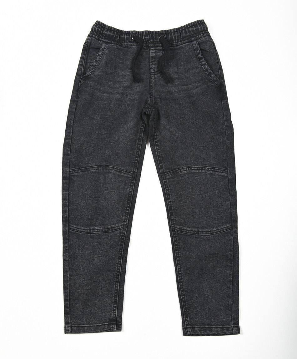 Jeans ni&ntilde;o gris costuras