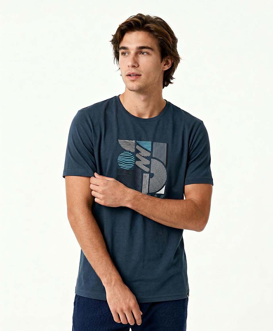 Polera deportiva hombre abstract