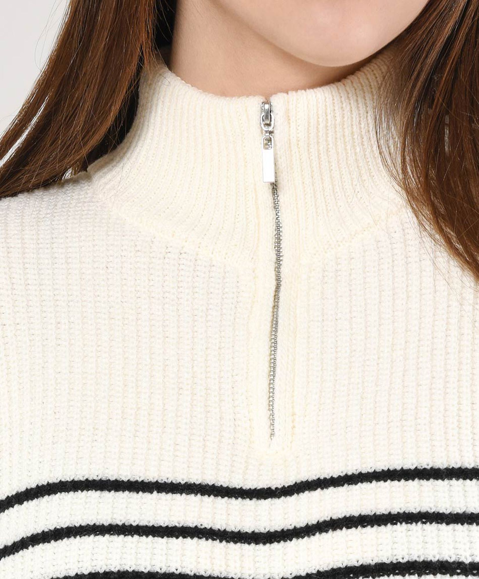 Sweater mujer líneas con cierre Sweater mujer líneas con cierre