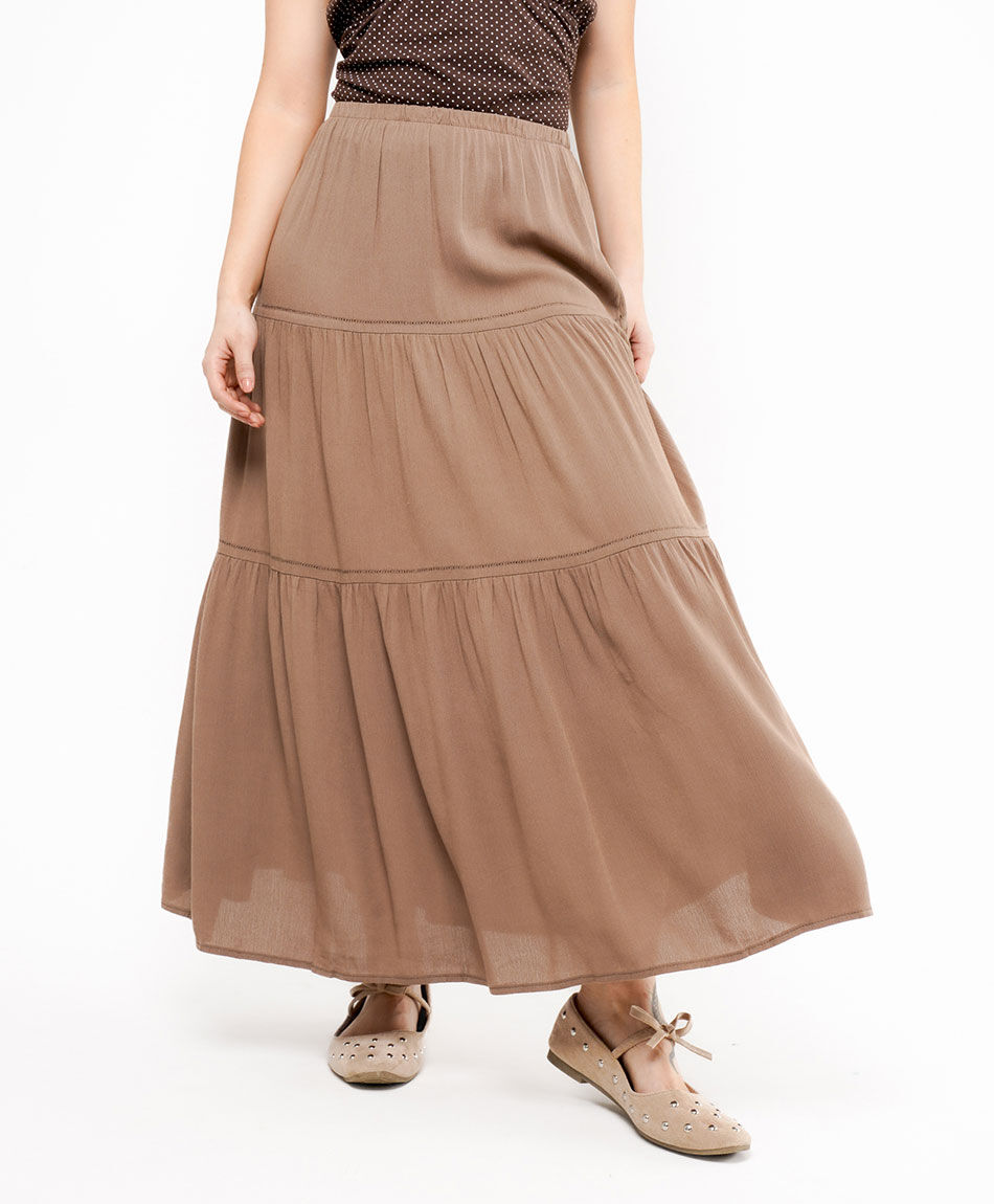 Falda mujer pisos encaje