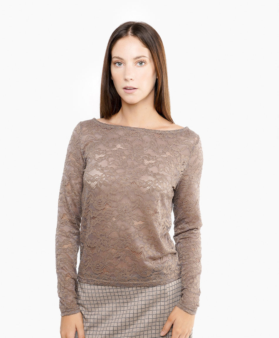 Polera mujer lace spandex