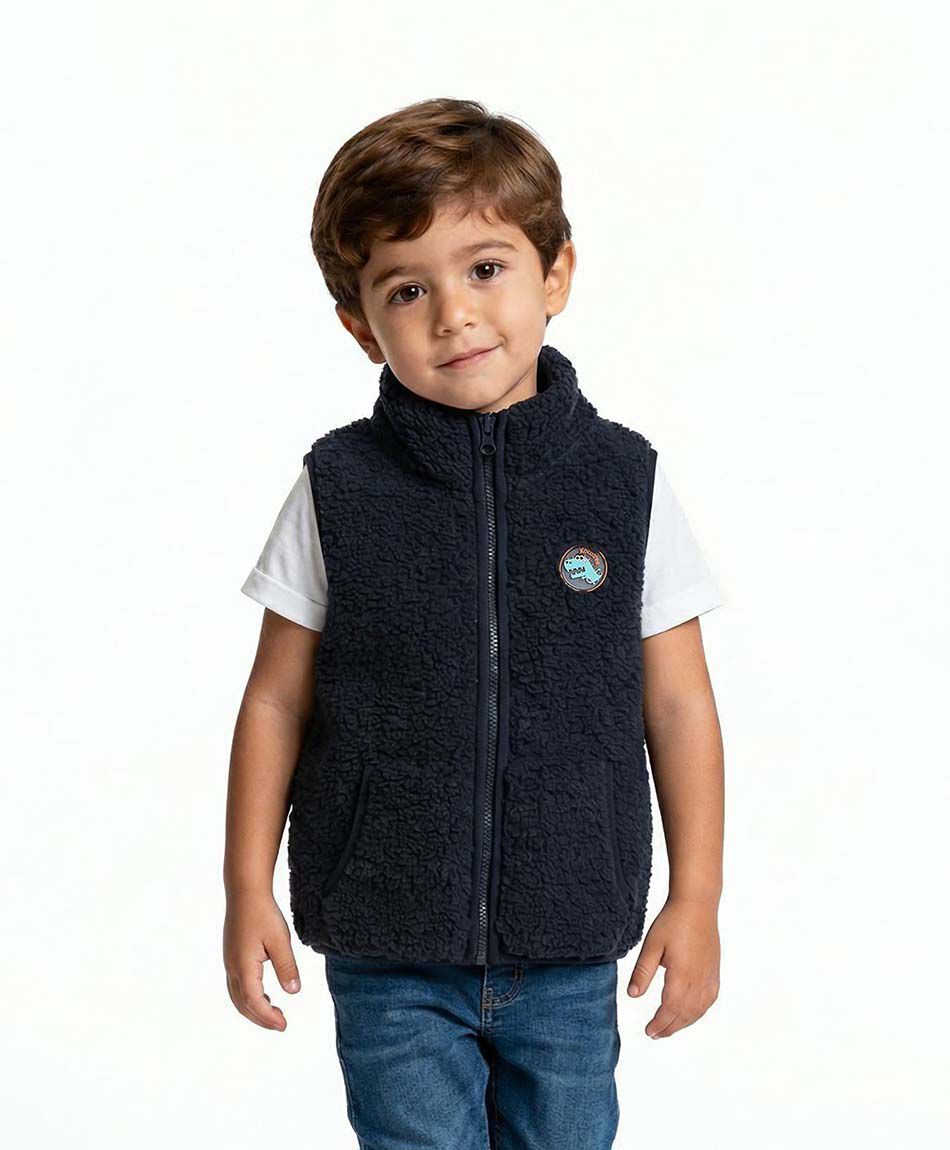 Poler&oacute;n beb&eacute; vest chiporro gris