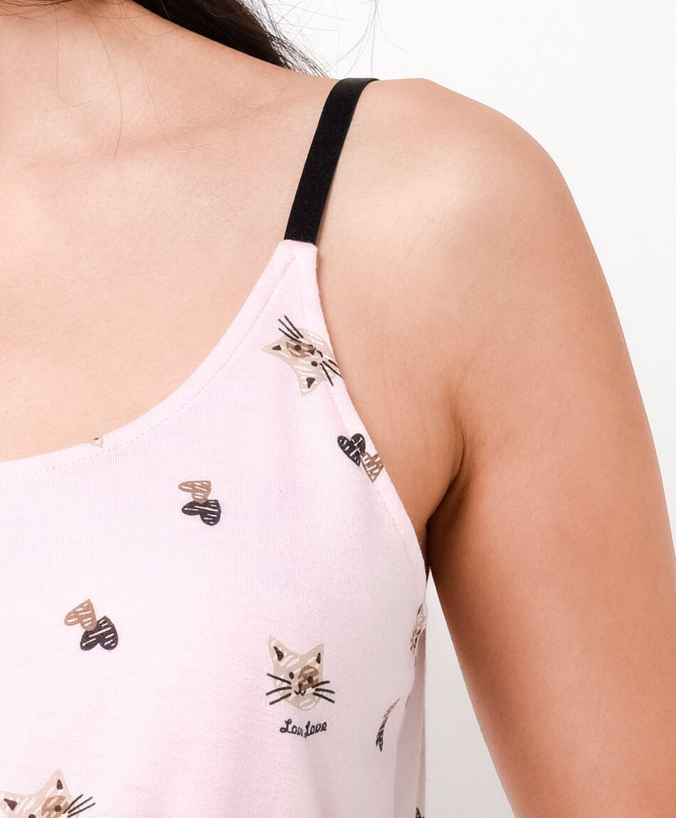 Pijama mujer pabilo gatos