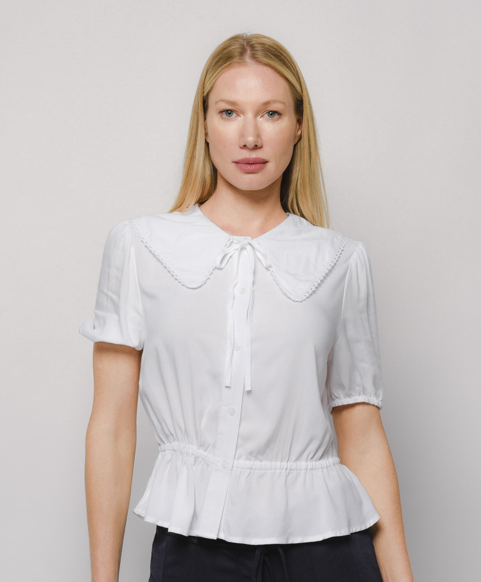 Blusa mujer cuello ancho Blusa mujer cuello ancho