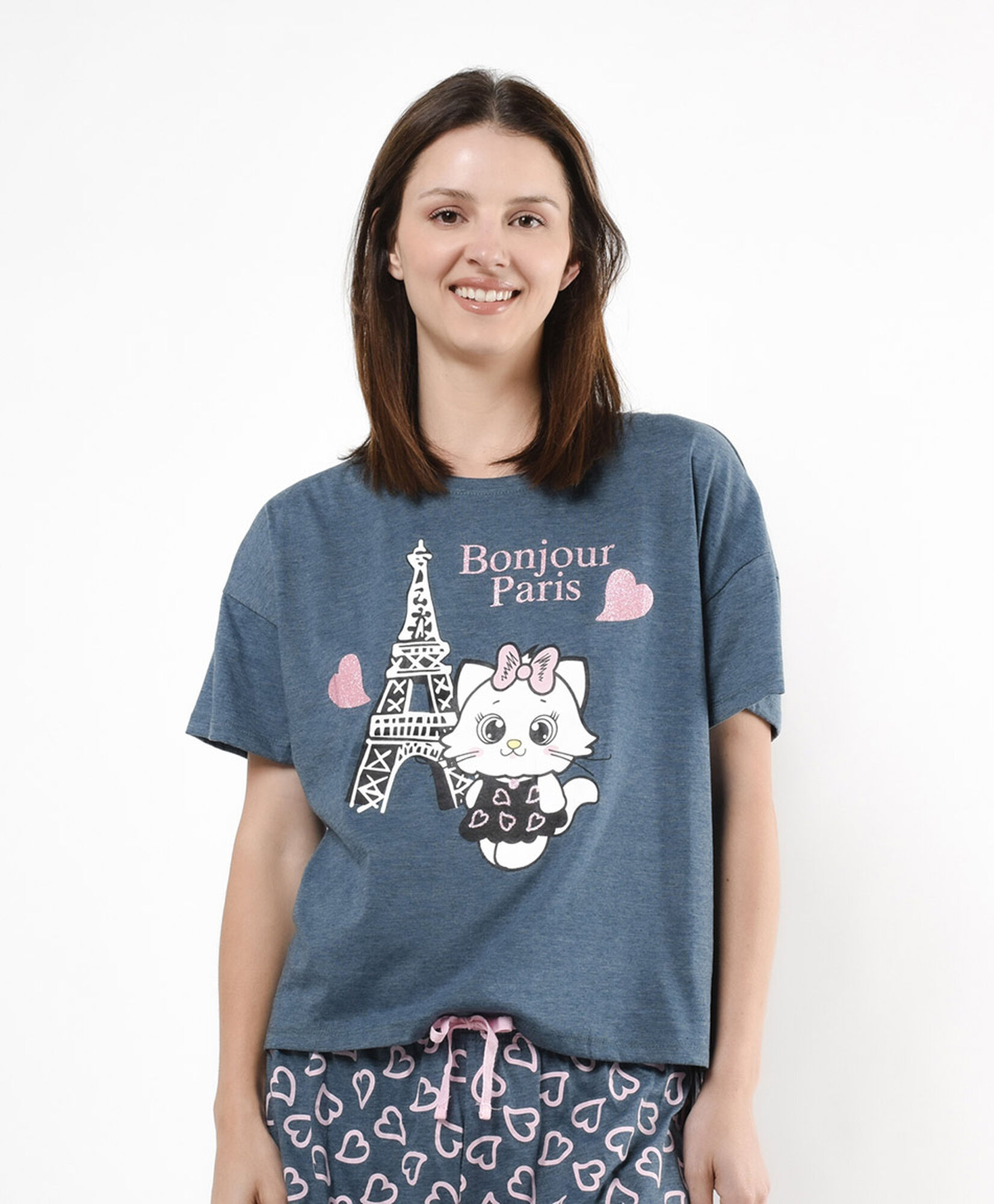 Pijama mujer gatito paris Pijama mujer gatito paris