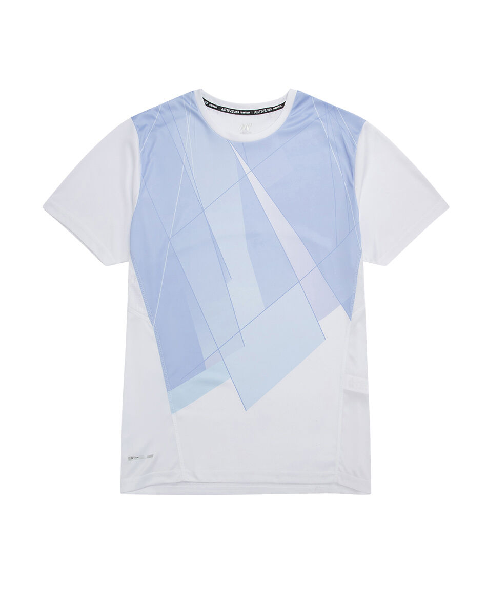 Polera deportiva hombre geometrica
