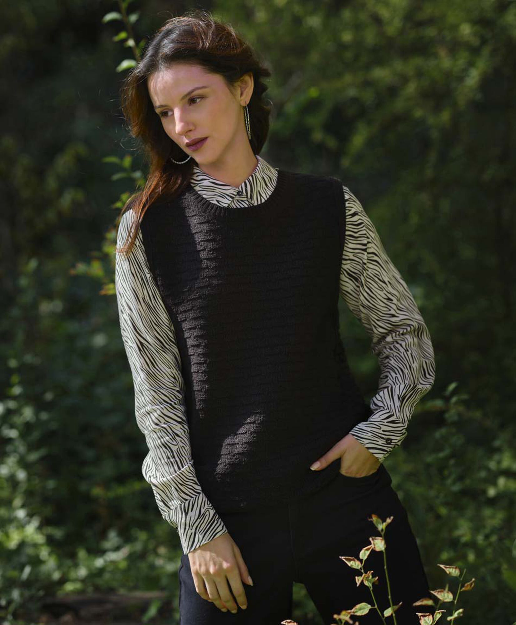 Sweater mujer punto nido sin mangas Sweater mujer punto nido sin mangas